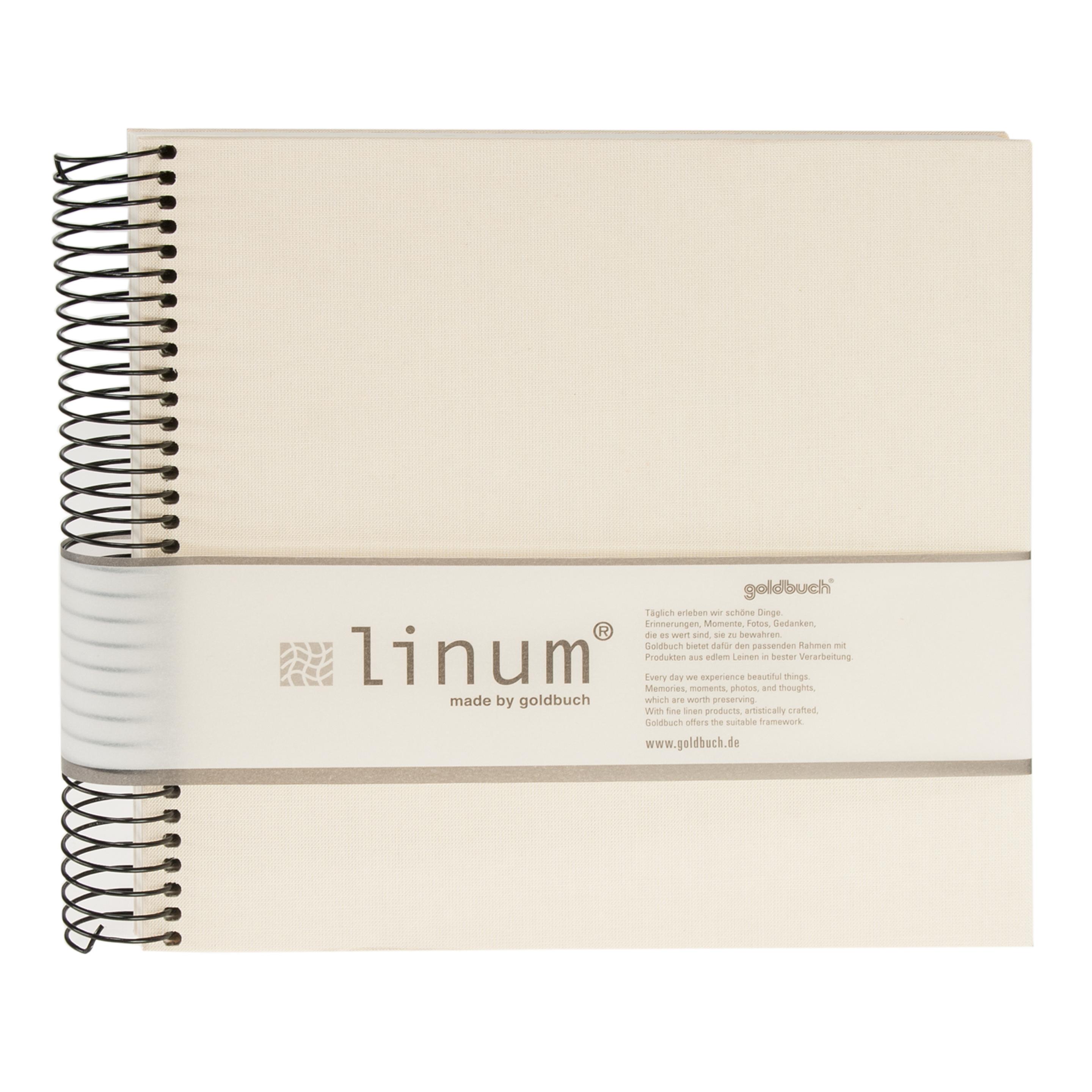 Produktbild goldbuch Spiralalbum Linum Beige 20x20cm 40 beige Seiten 2 von 2