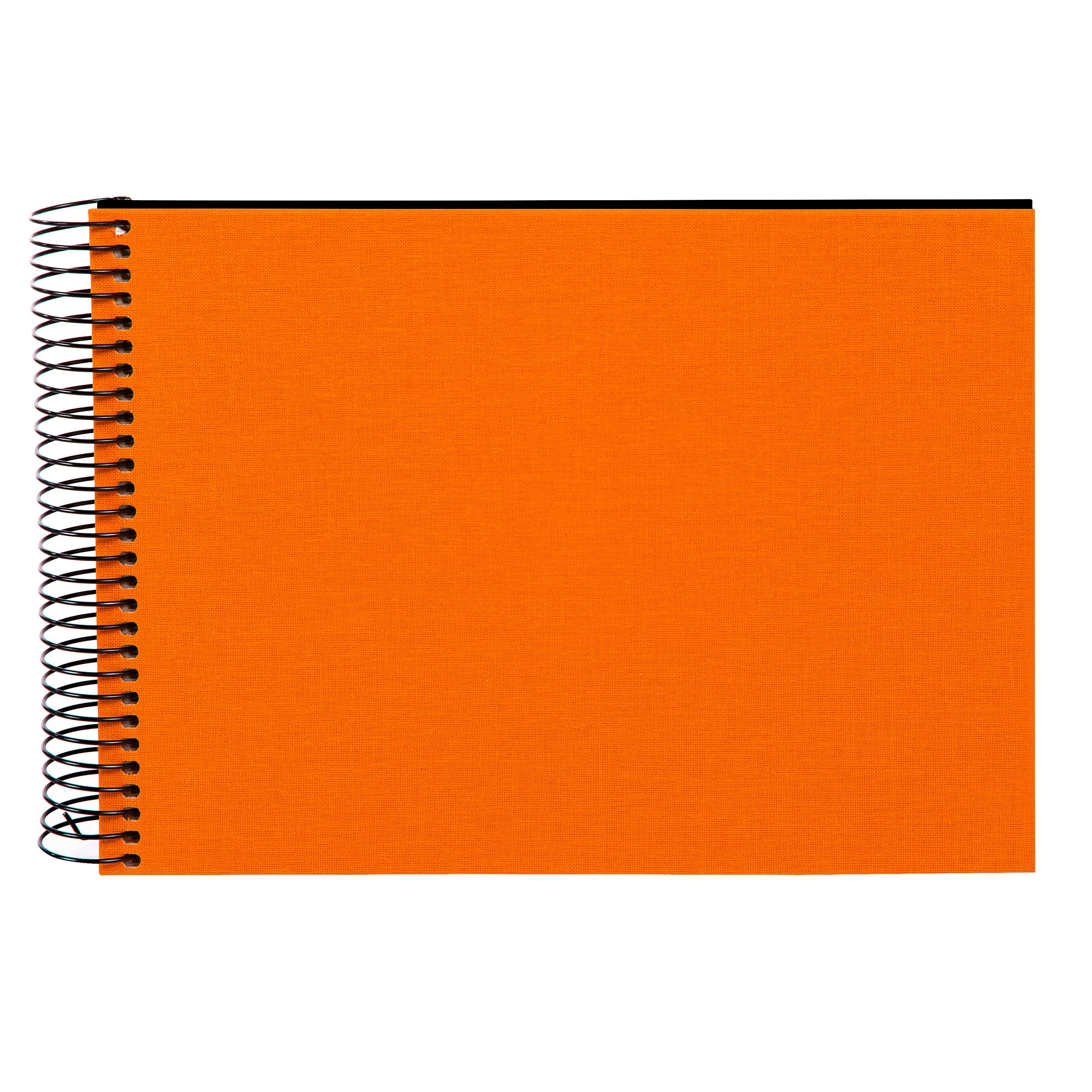 goldbuch Spiralalbum Bella Vista orange mit schwarzen Seiten 17x23 cm