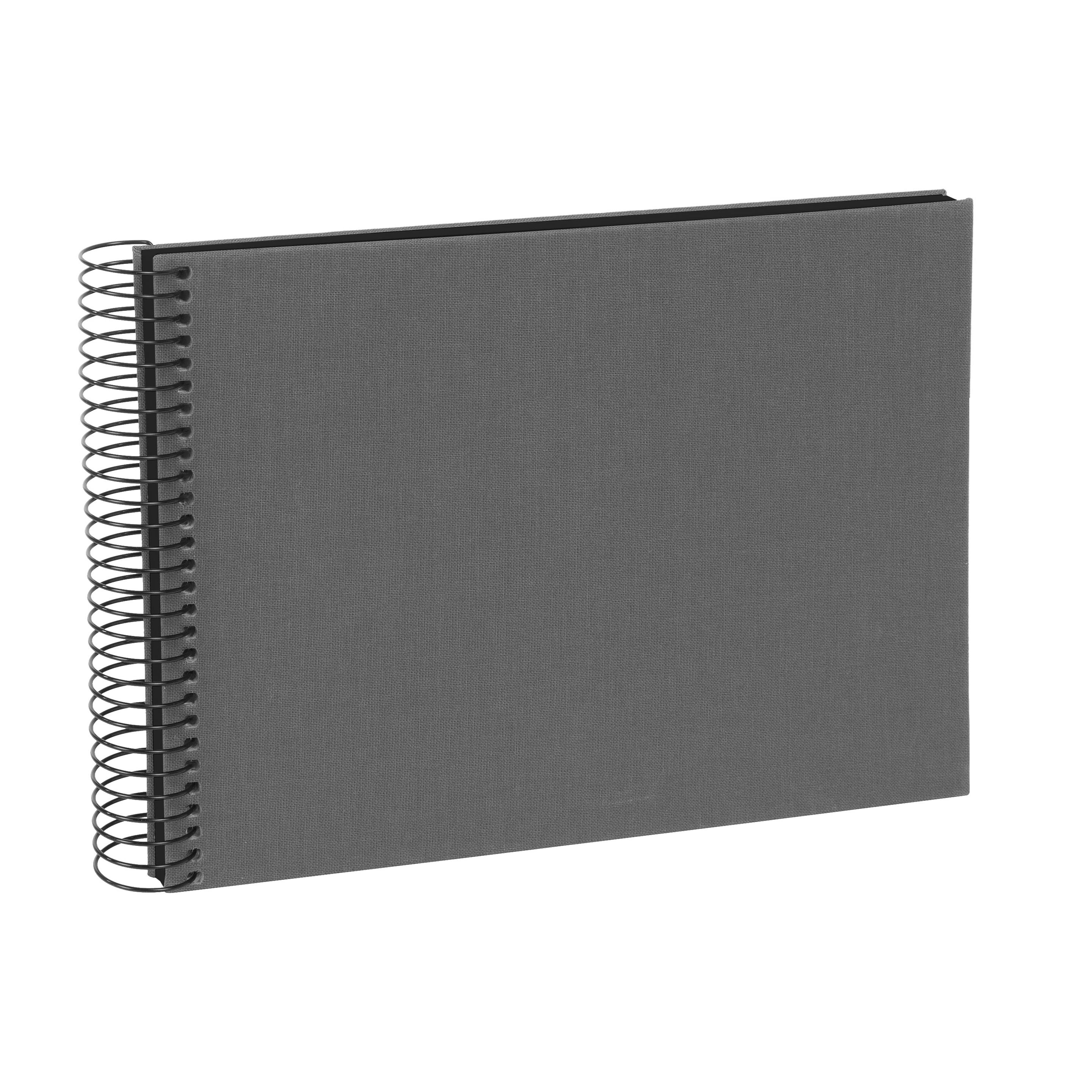 goldbuch Spiralalbum Bella Vista grau 24x17cm 40 schwarze Seiten