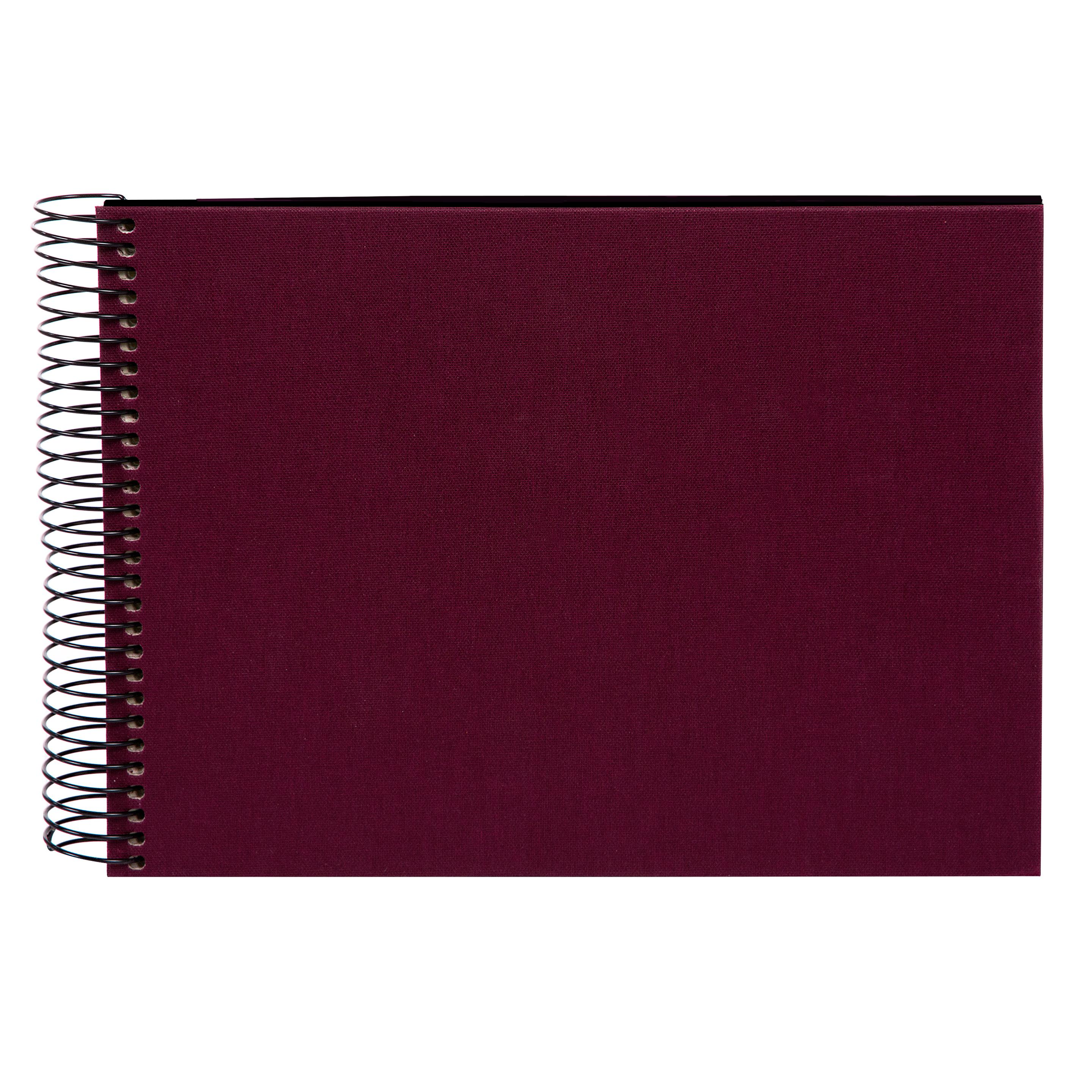 goldbuch Spiralalbum Bella Vista bordeaux mit schwarzen Seiten 17x23 cm