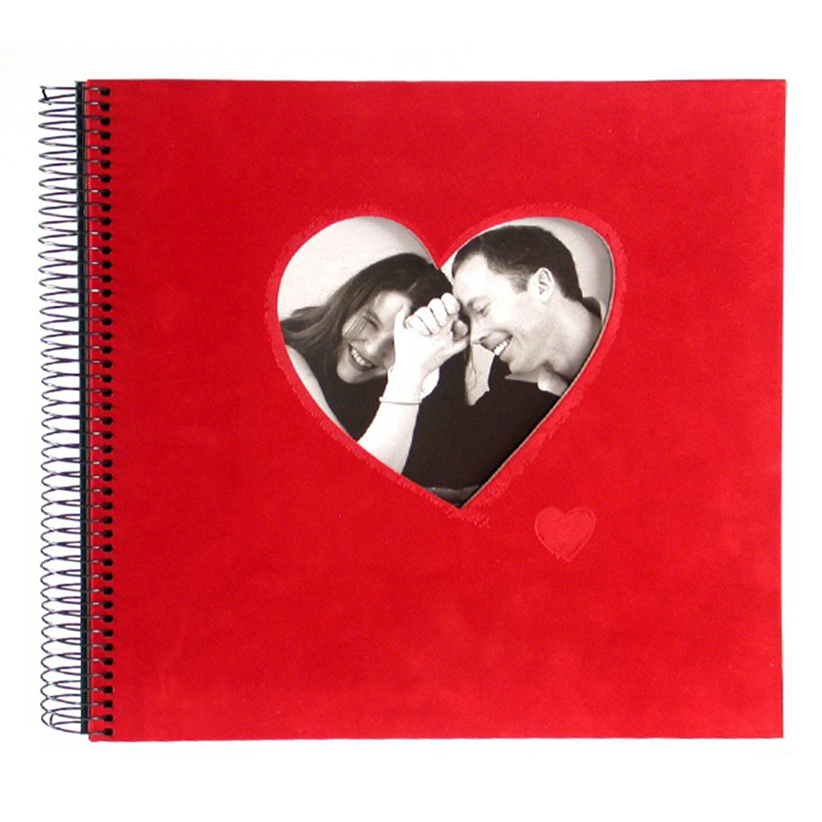 goldbuch Spiralalbum Rosso, rot Herz 28x28 cm