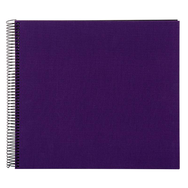 goldbuch Spiralalbum Leinen, lila 30x34 cm