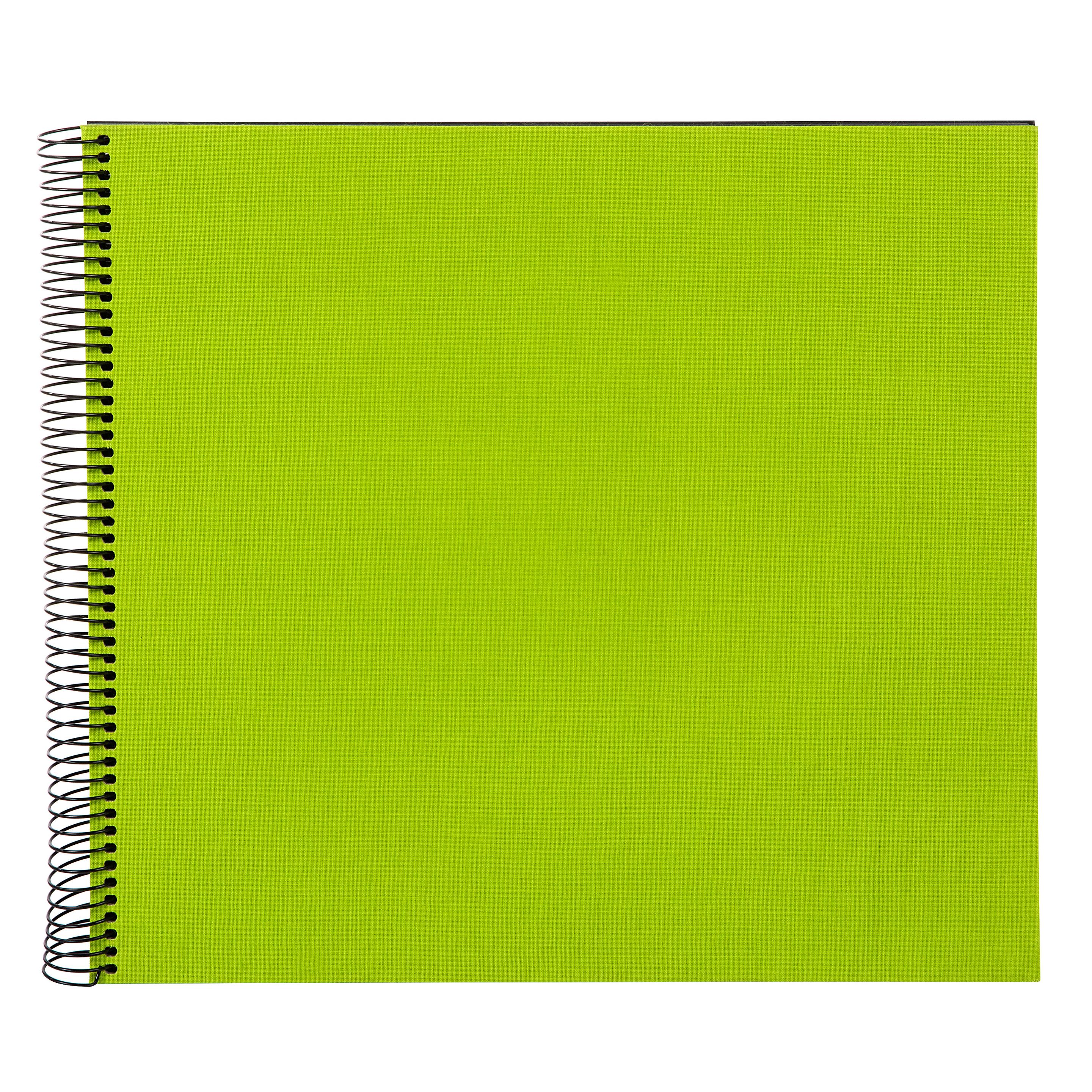 goldbuch Spiralalbum Bella Vista grün mit schwarzen Seiten, 30x34 cm