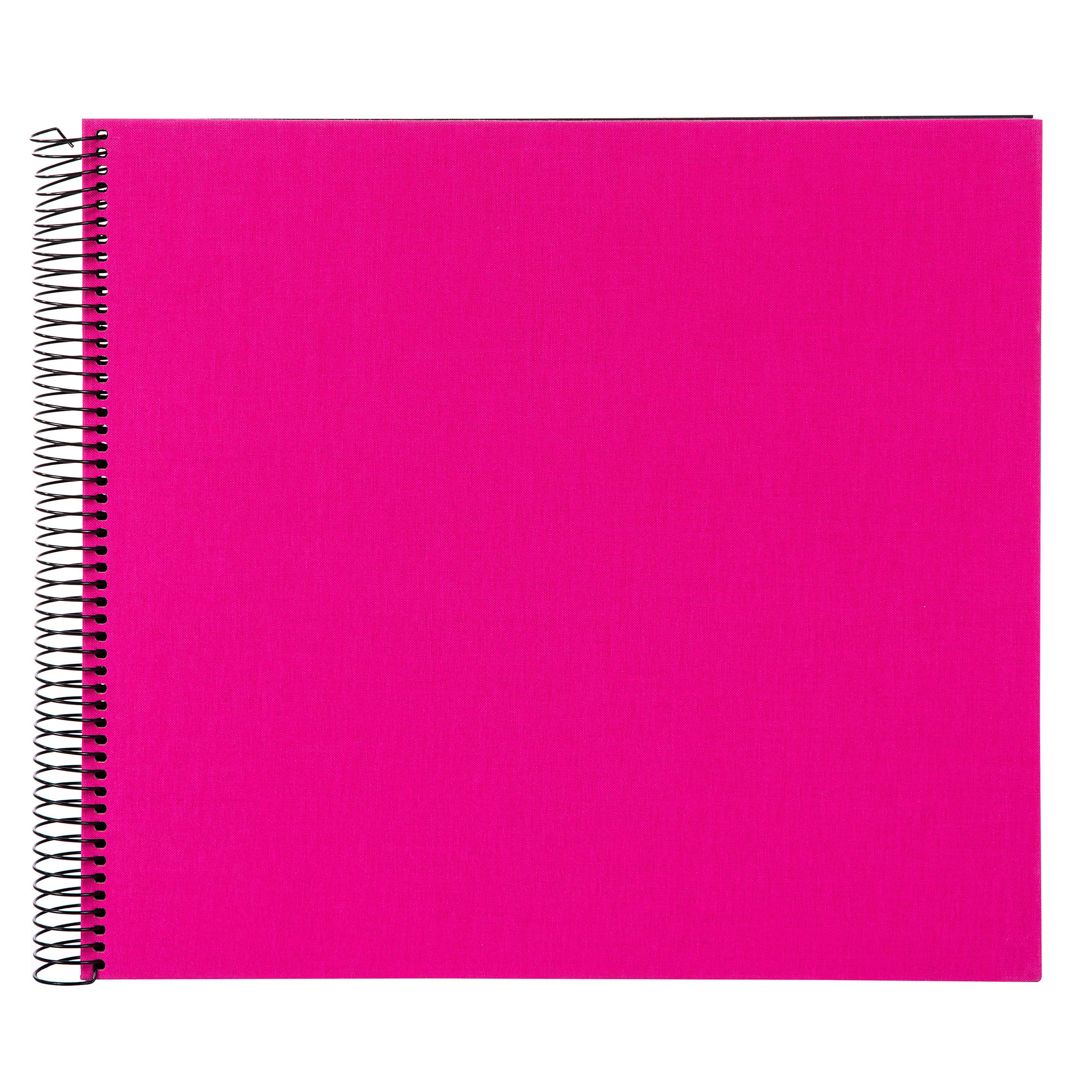 goldbuch Spiralalbum Bella Vista pink mit schwarzen Seiten, 30x34 cm