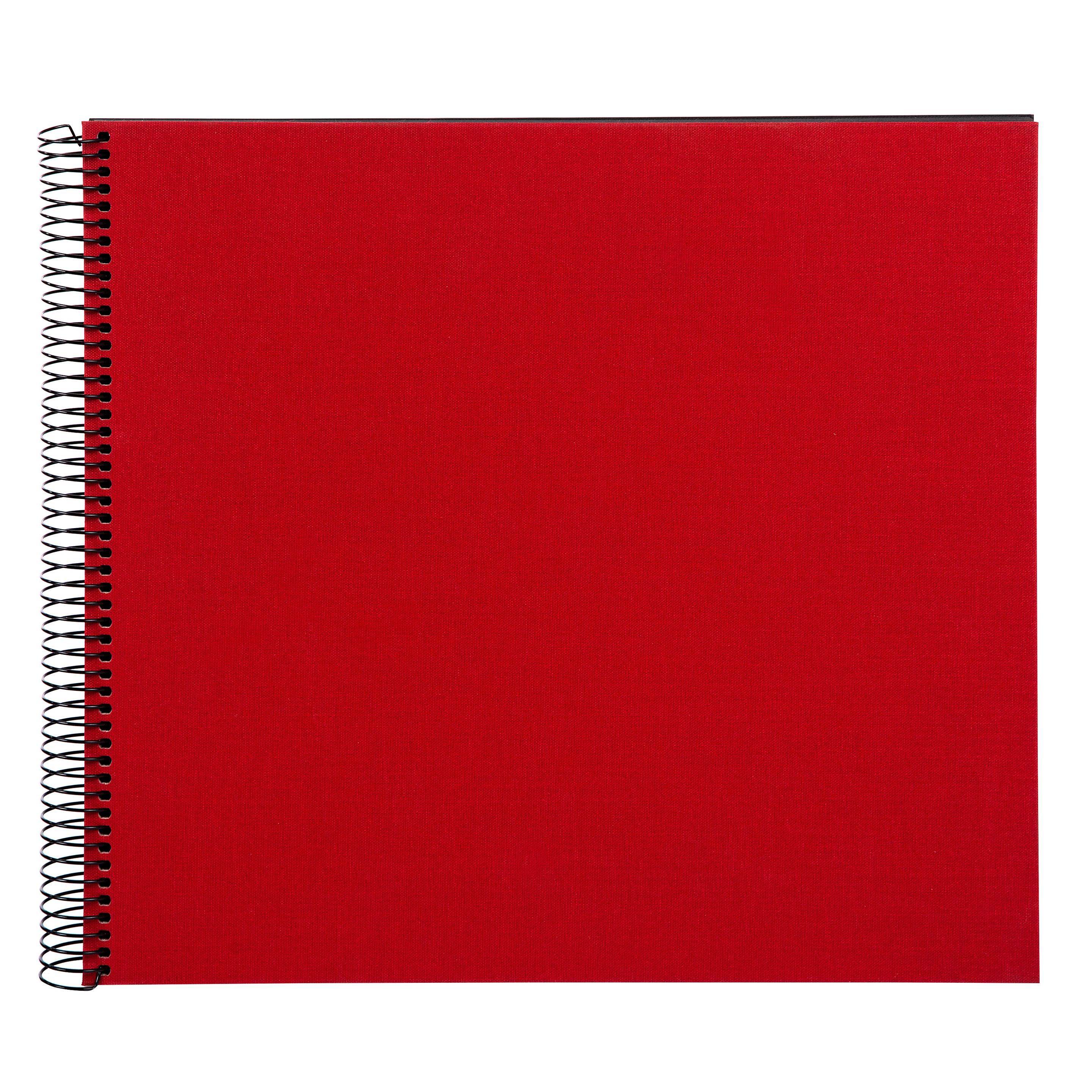 goldbuch Spiralalbum Bella Vista rot mit schwarzen Seiten, 30x34 cm