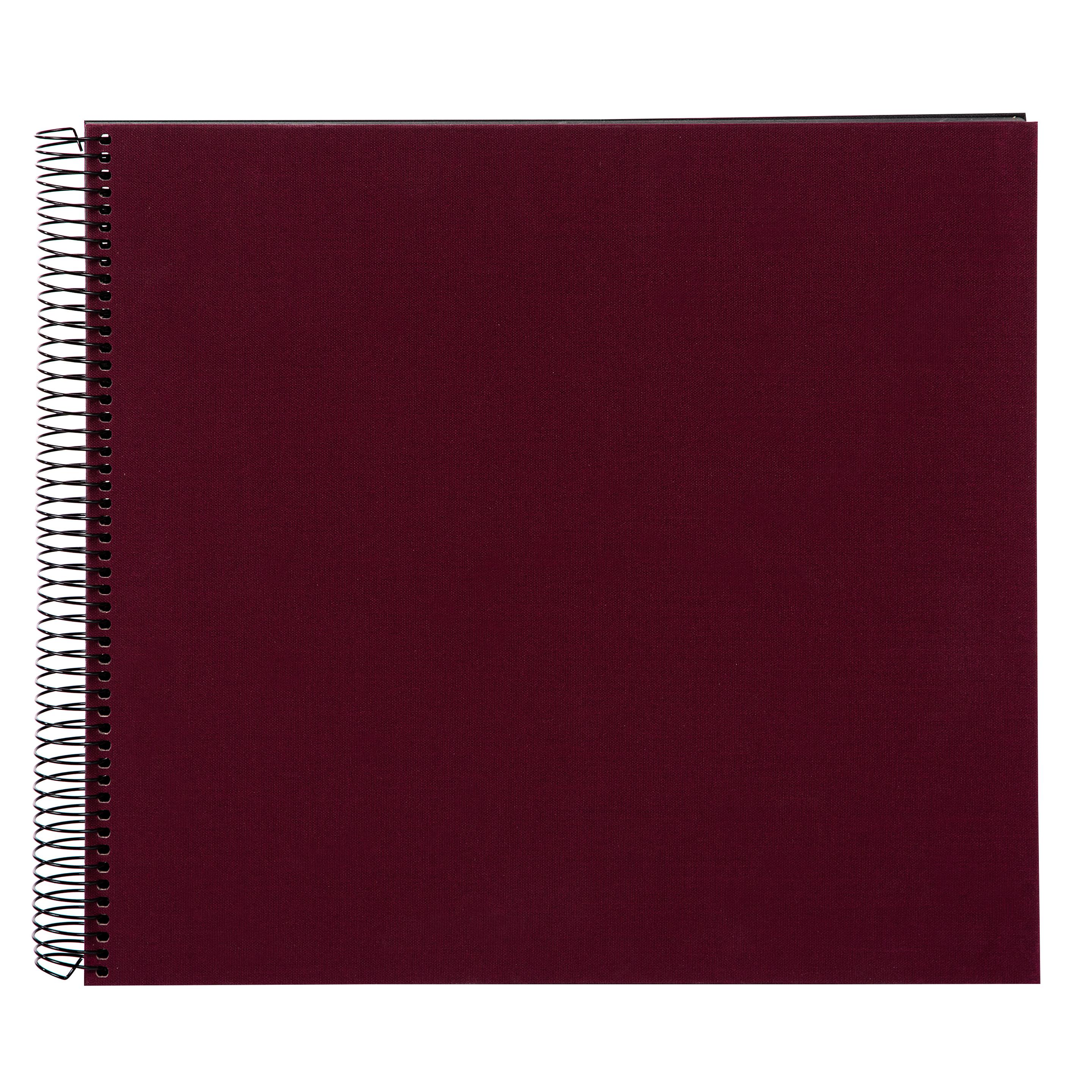 goldbuch Spiralalbum Bella Vista bordeaux mit schwarzen Seiten, 30x34 cm