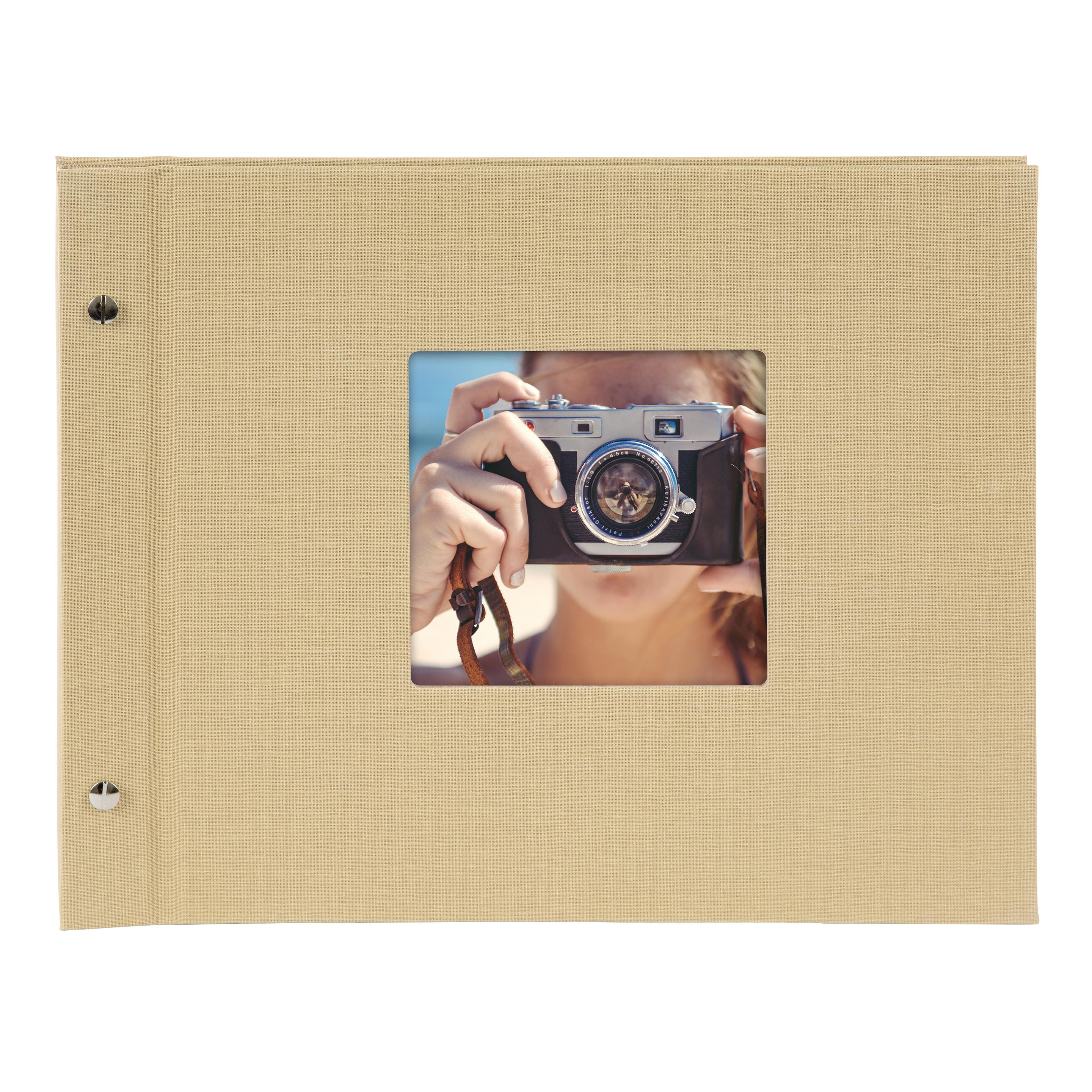 goldbuch Schraubalbum Bella Vista Beige, 30x25cm, 40 schwarze Seiten - erweiterbar