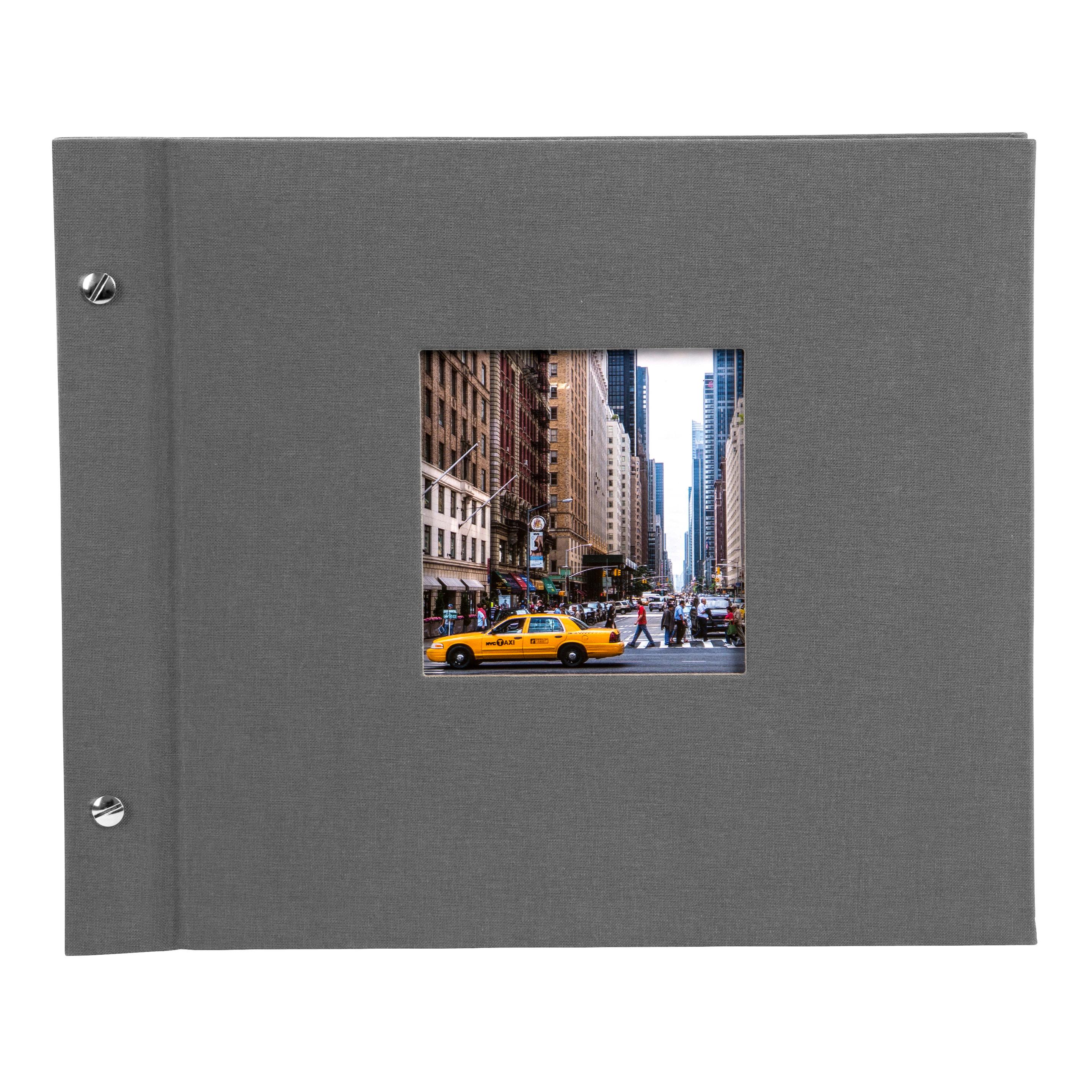 goldbuch Schraubalbum Bella Vista grau 30x25cm 40 schwarze Seiten - erweiterbar