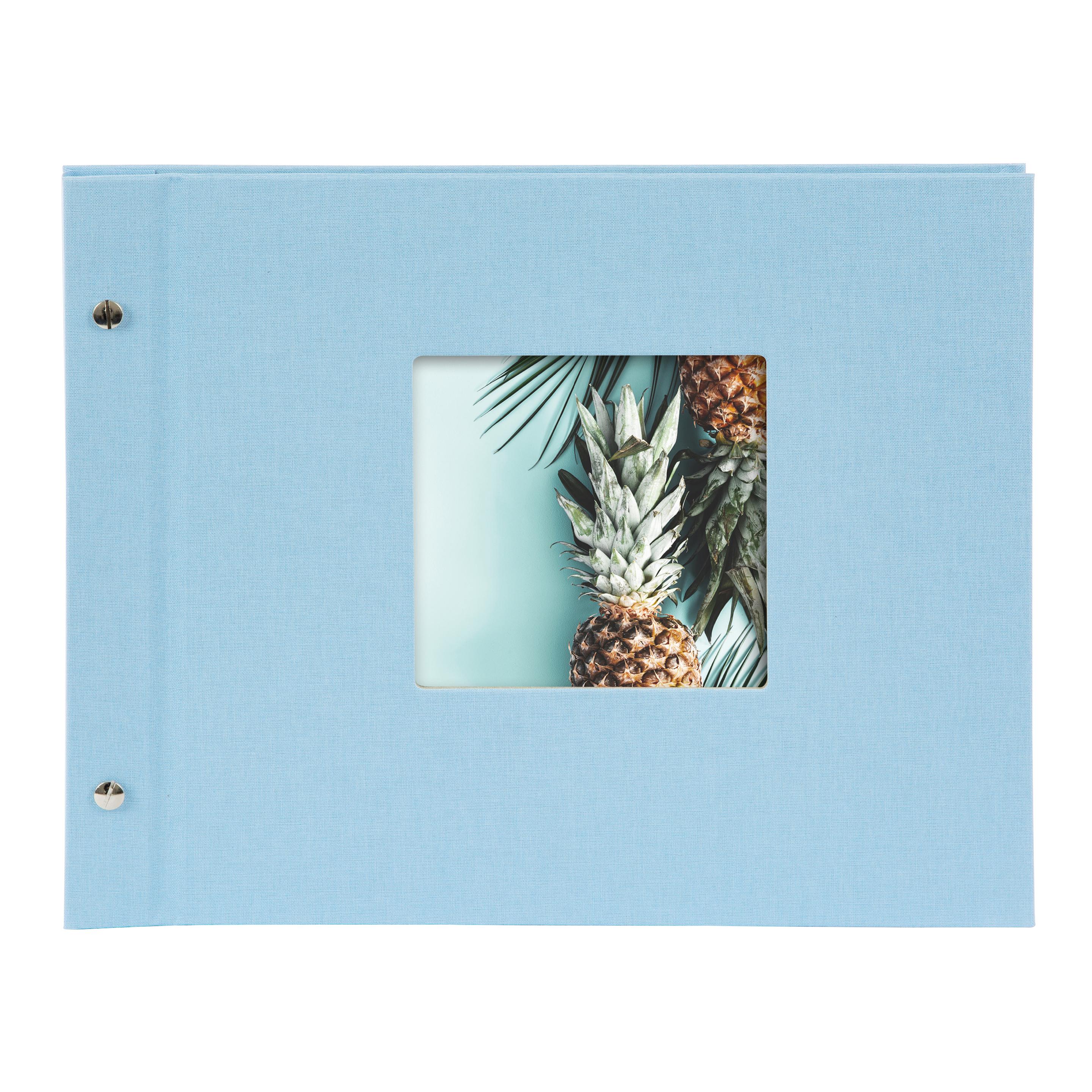 goldbuch Schraubalbum Bella Vista himmelblau 30x25cm 40 schwarze Seiten - erweiterbar
