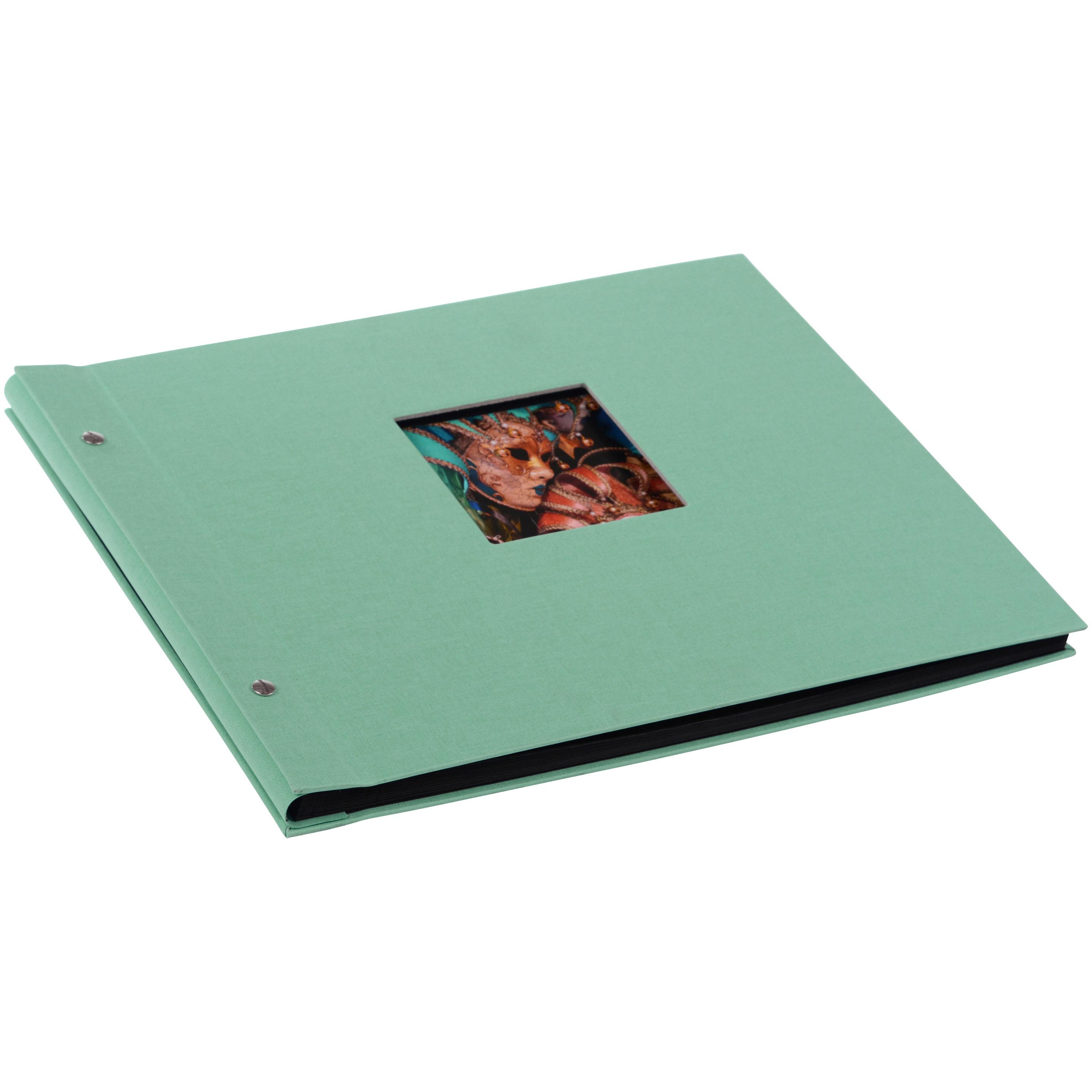 goldbuch Schraubalbum Bella Vista aqua, 39x31cm, 40 schwarze Seiten - erweiterbar