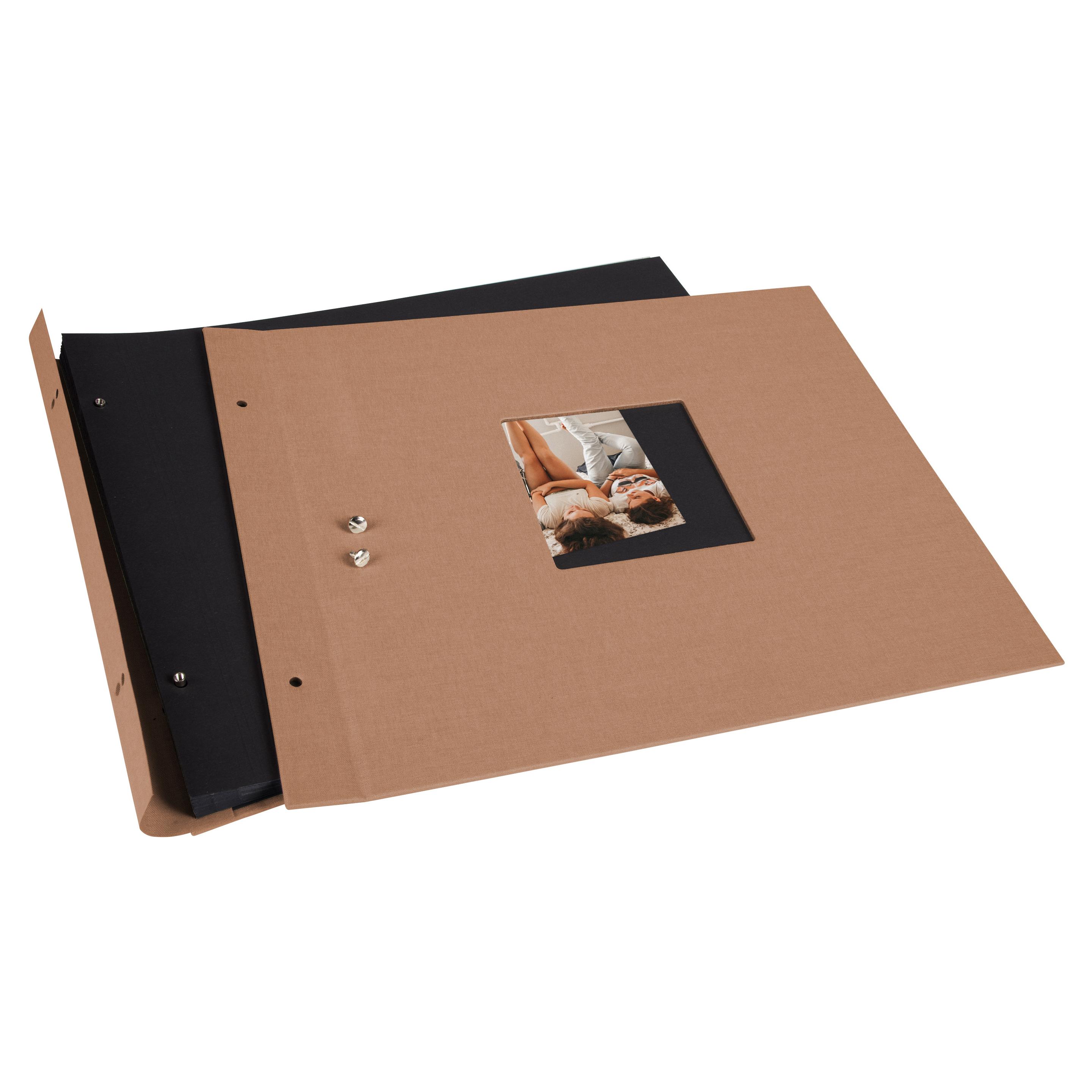 Produktbild goldbuch Schraubalbum Bella Vista Haselnuss, 39x31cm, 40 schwarze Seiten - erweiterbar 6 von 7