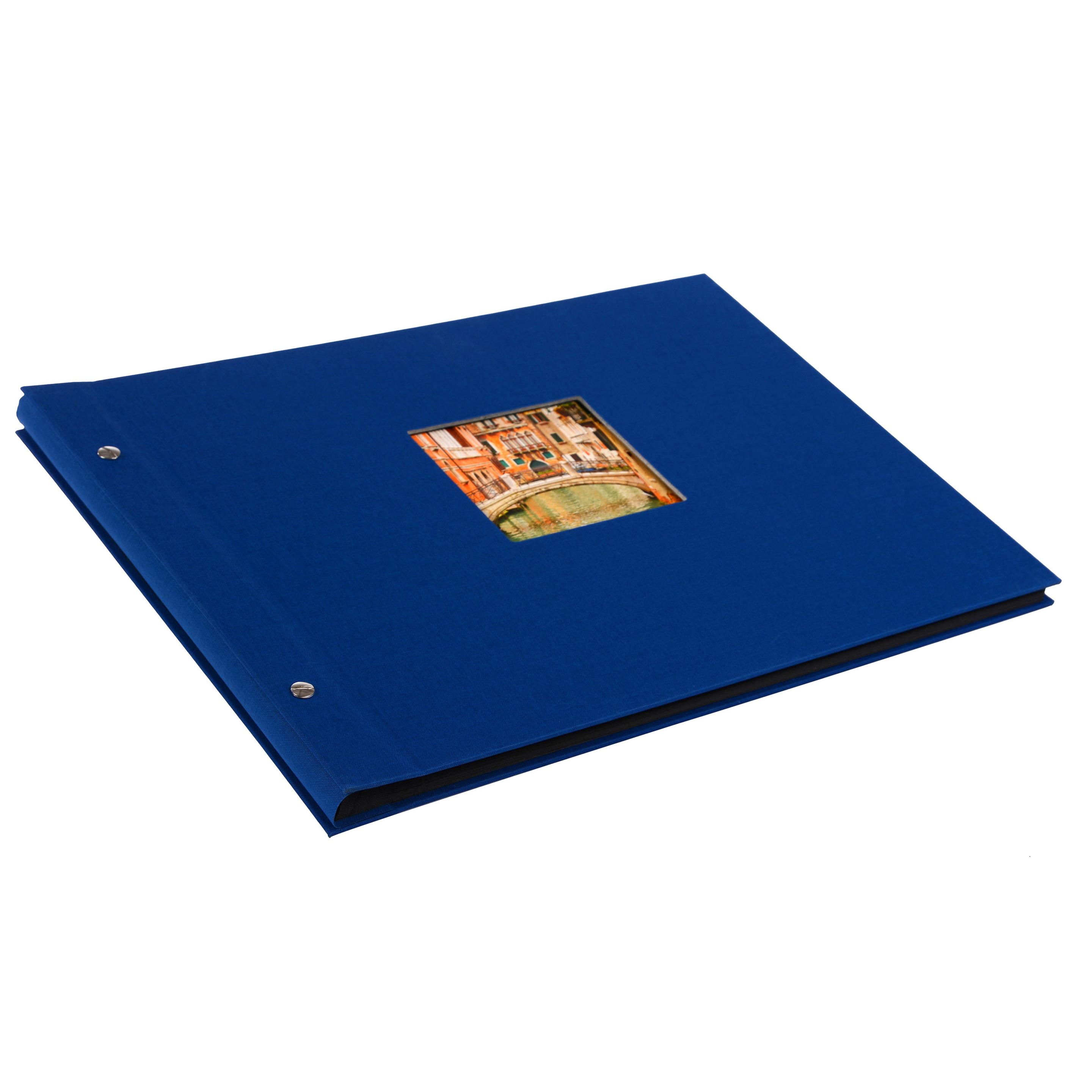 Produktbild goldbuch Schraubalbum Bella Vista blau mit schwarzen Seiten, 39x31 cm 2 von 5