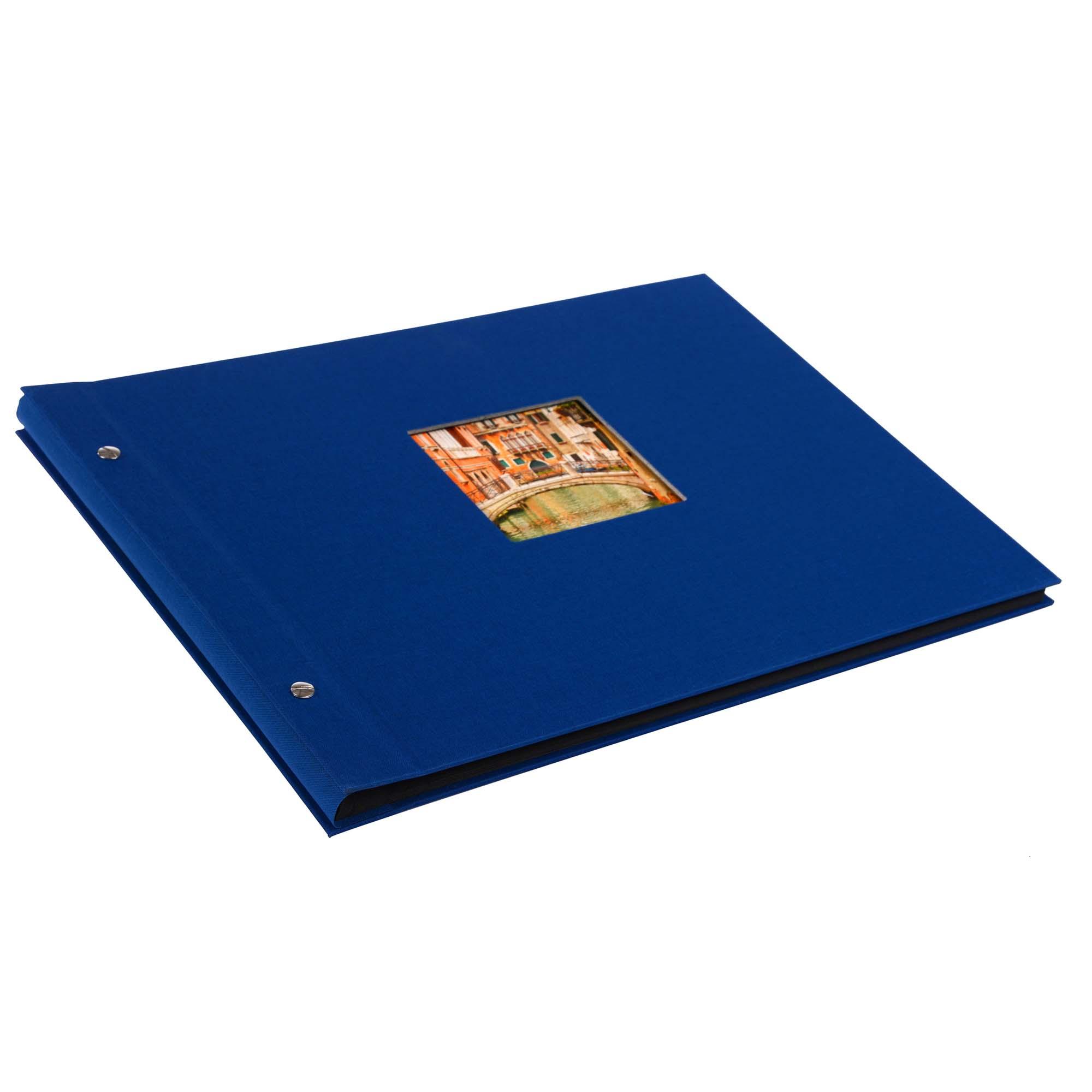 Produktbild goldbuch Schraubalbum Bella Vista blau mit schwarzen Seiten, 39x31 cm 4 von 5
