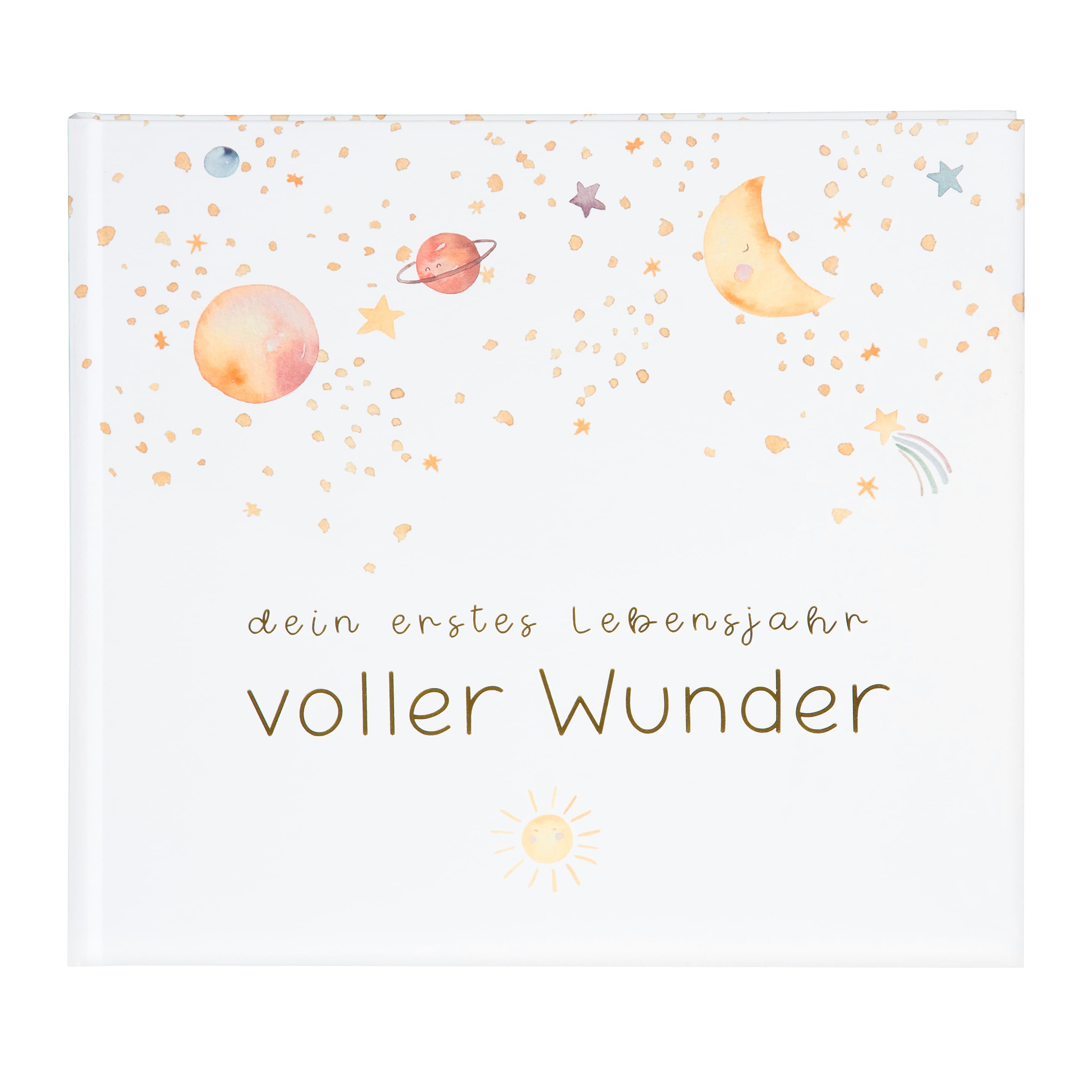 goldbuch  Babytagebuch voller Wunder - Weltraum weiß