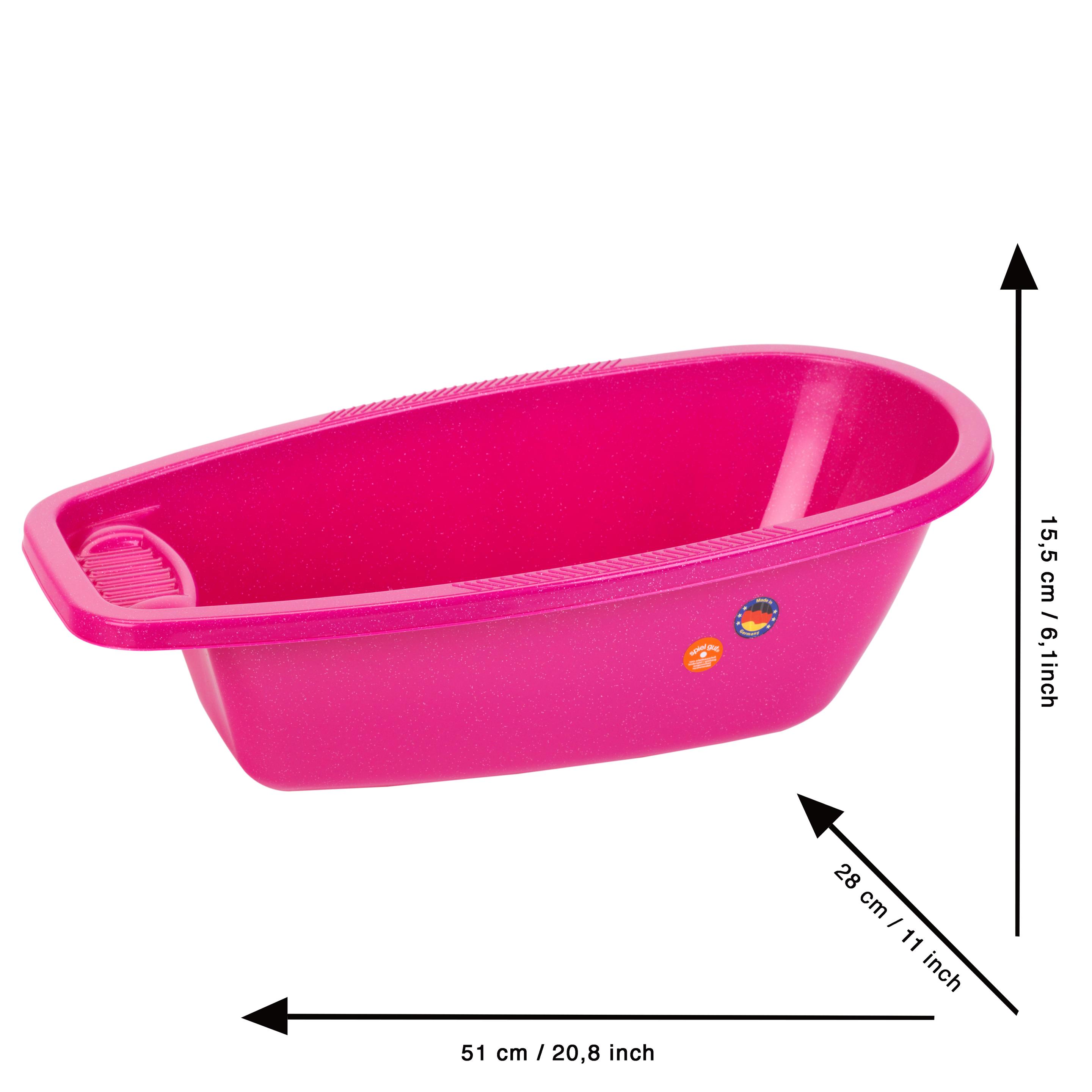 Produktbild Theo Klein 1676 Baby Coralie Puppen-Badewanne groß | Für bis zu 50 cm große Puppen | Maße: 51 cm x 15,5 cm x 28 cm 3 von 3