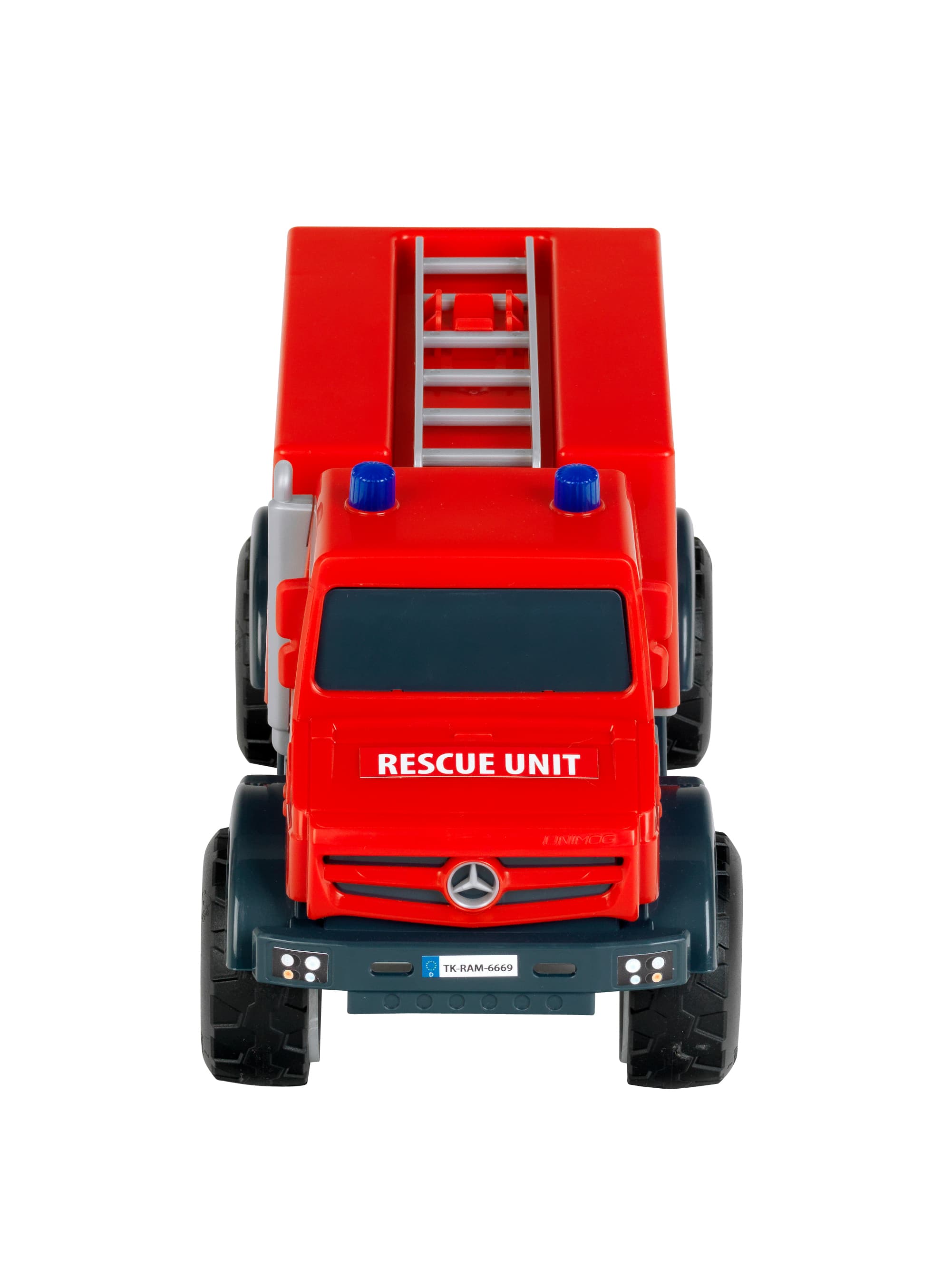 Produktbild Theo Klein Mercedes-Benz - Unimog Feuerwehr Fahrzeug, Innen-&Außenbereich, 1:24 5 von 6