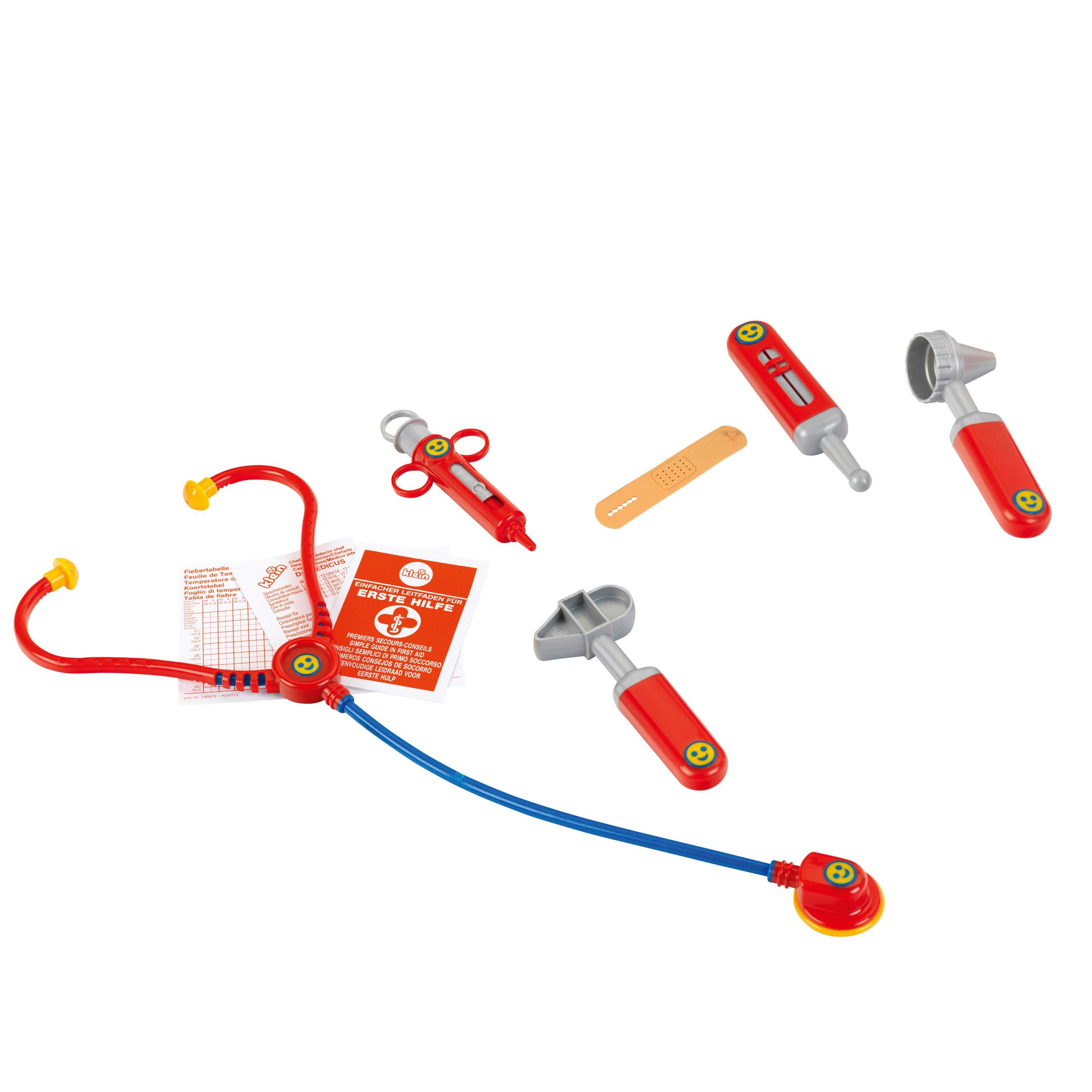 Produktbild Theo Klein 4265 Doktorkoffer mit Zubehör I Stethoskop, Spritze, Thermometer u.v.m. I Maße: 21,5 cm x 9 cm x 20 cm 2 von 4
