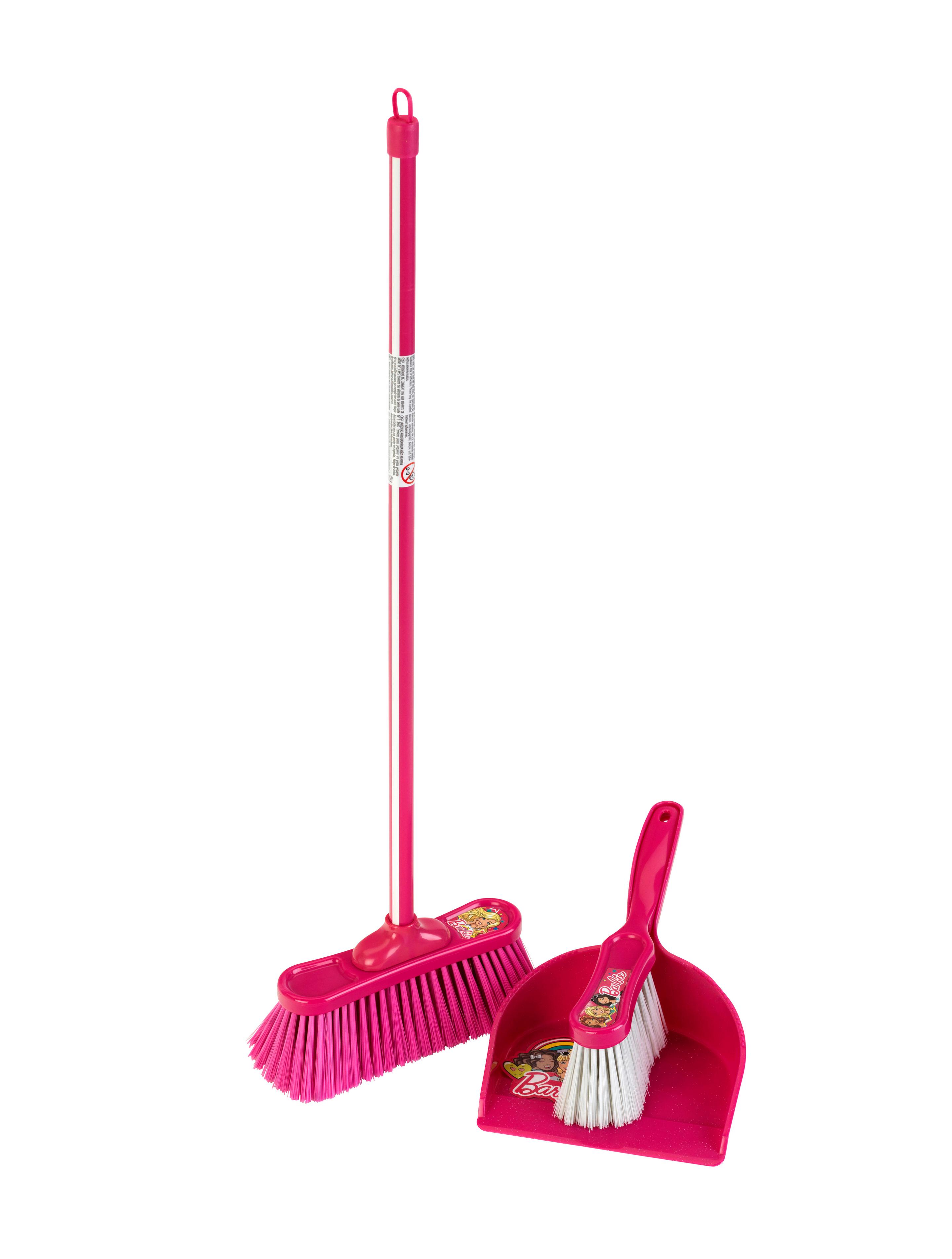Produktbild Theo Klein 6351 Barbie 3-teilige Classic Besengarnitur I Kinder-Besen, Handbesen und Handschaufel im Barbie-Look 2 von 3