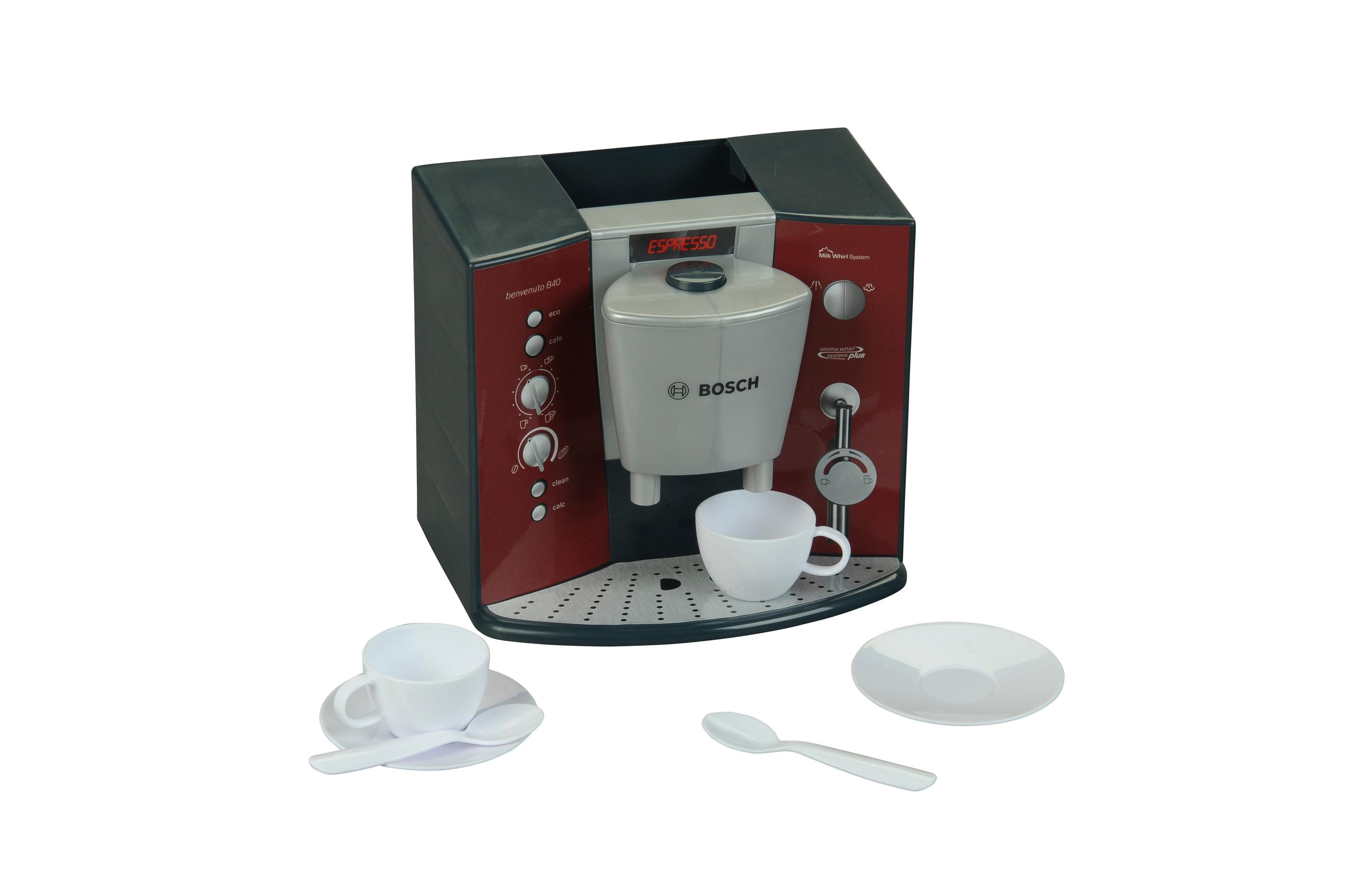Theo Klein 9569 Bosch Kaffeemaschine mit Sound | Maße: 14,5 cm x 19,5 cm x 17 cm | Spielzeug für Kinder ab 3 Jahren