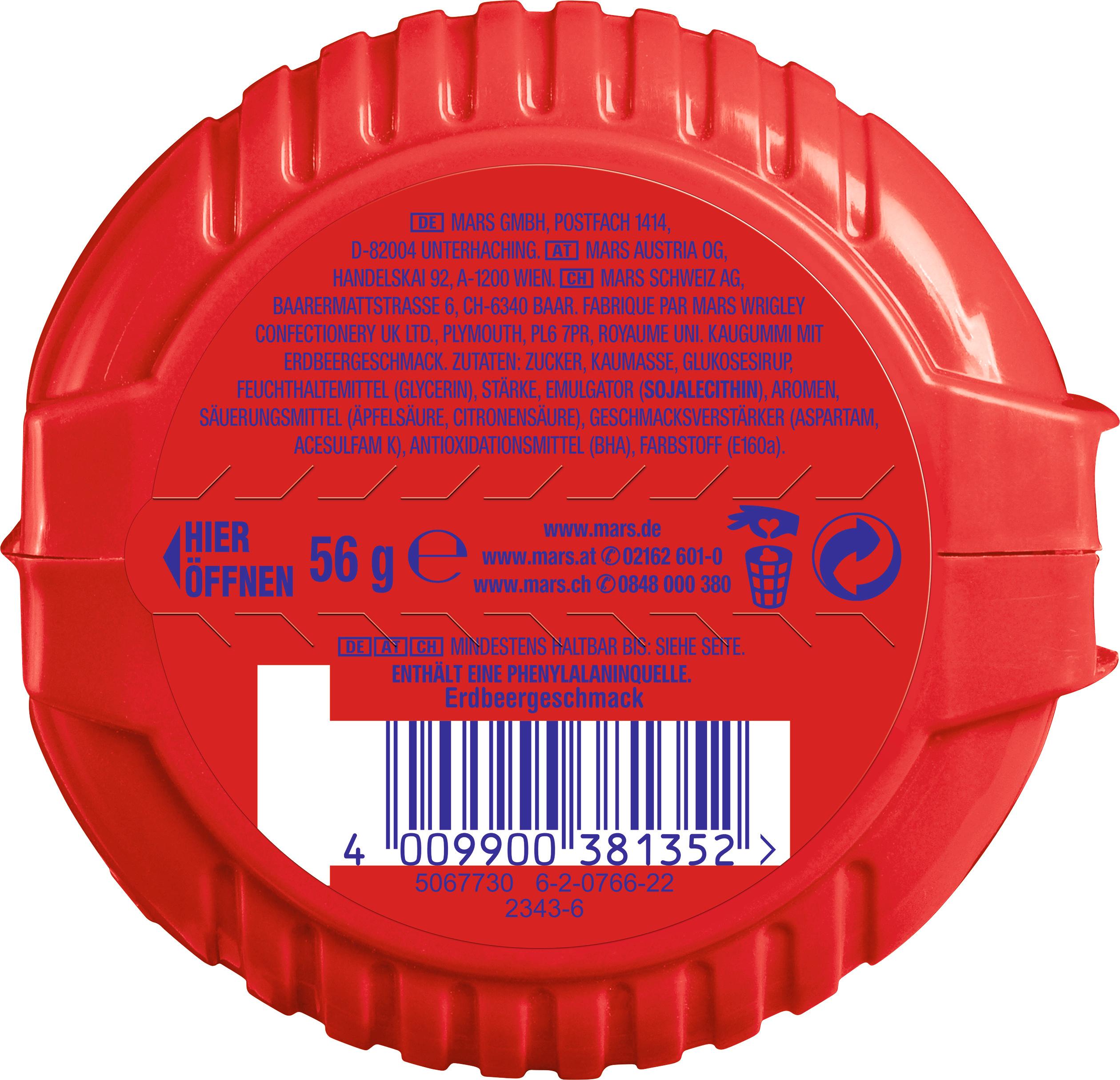 Produktbild Hubba Bubba Erdbeere Mega Lang 2 von 3
