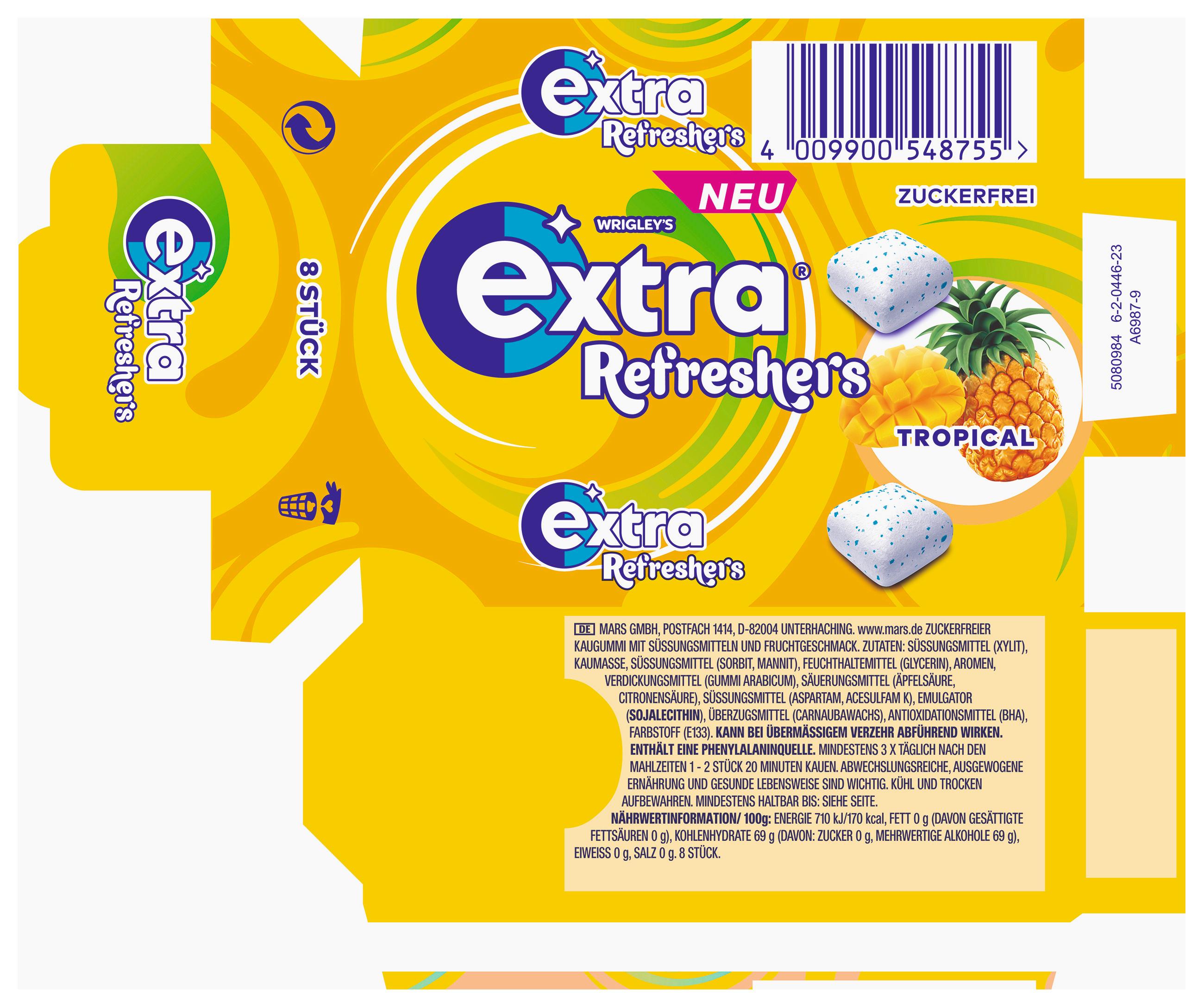 Produktbild Wrigley's Extra® Refreshers Tropical 3 von 3