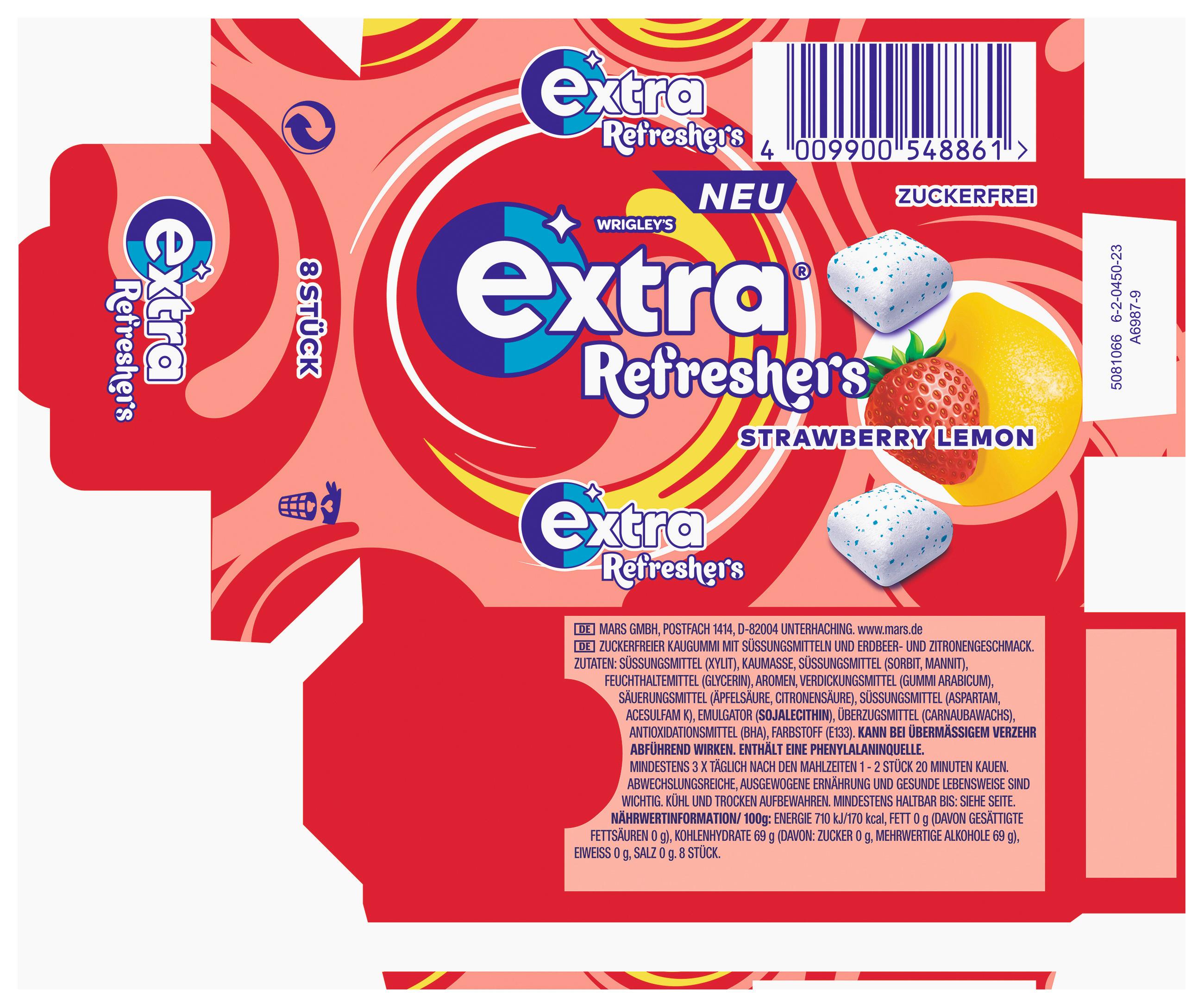 Produktbild Wrigley's Extra® Refreshers Strawberry Lemon 3 von 3