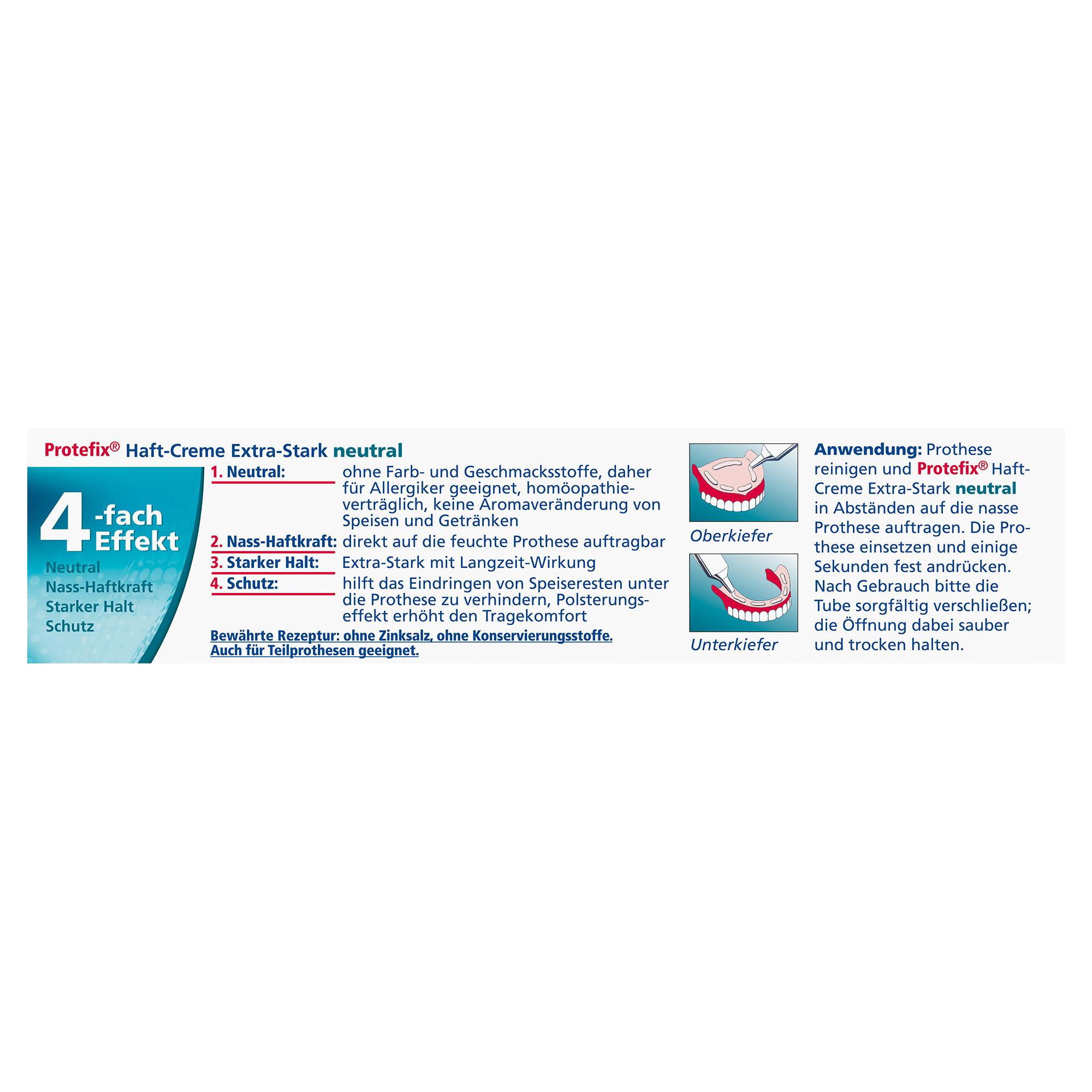 Produktbild Protefix Haft-Creme neutral extra stark 2 von 4