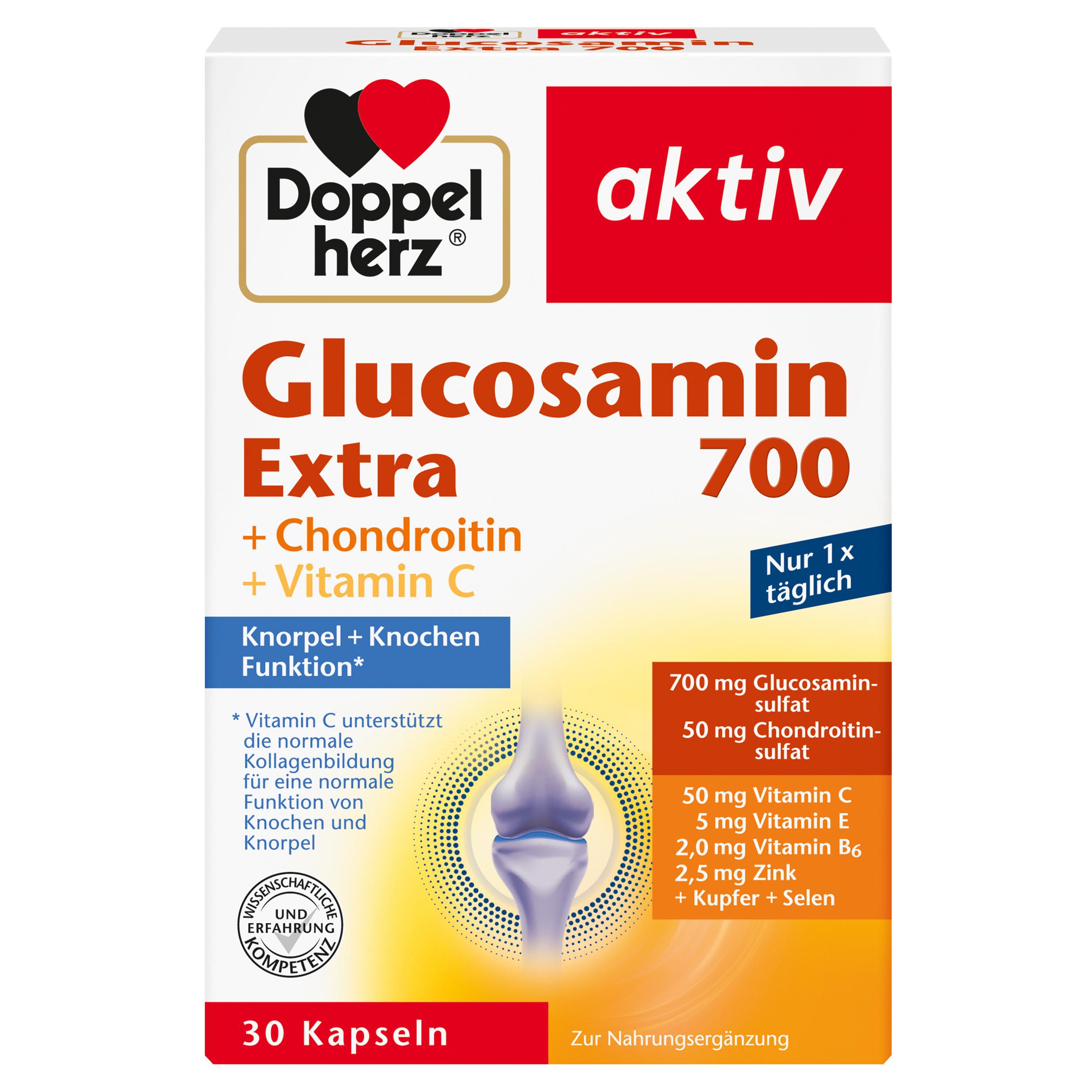 Doppelherz Glucosamin 700 Extra + Chondroitin 30 Kapseln