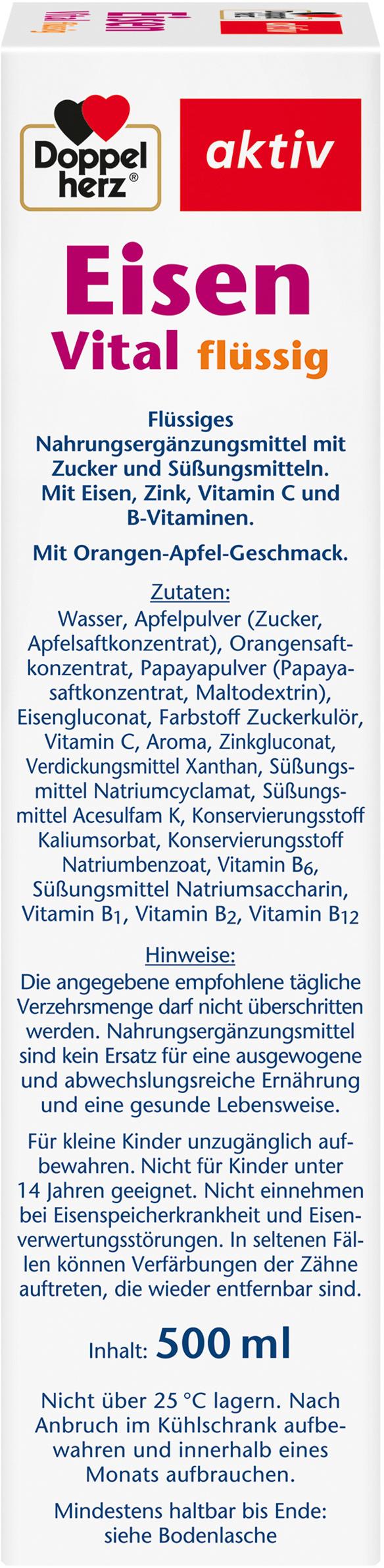 Produktbild Doppelherz Eisen Vital flüssig 500 ml 4 von 4