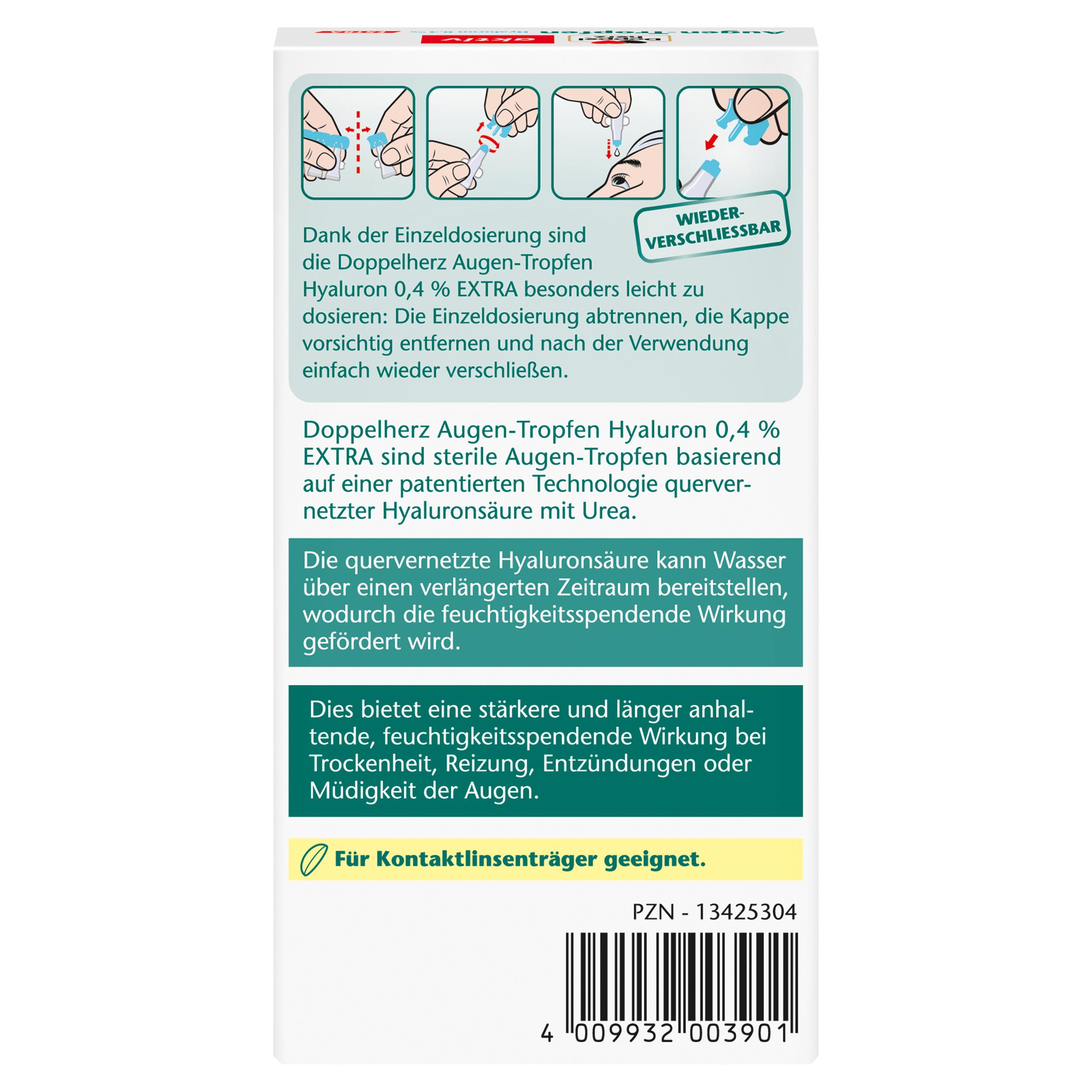 Produktbild Doppelherz Augen-Tropfen Hyal 0,4% 2 von 4