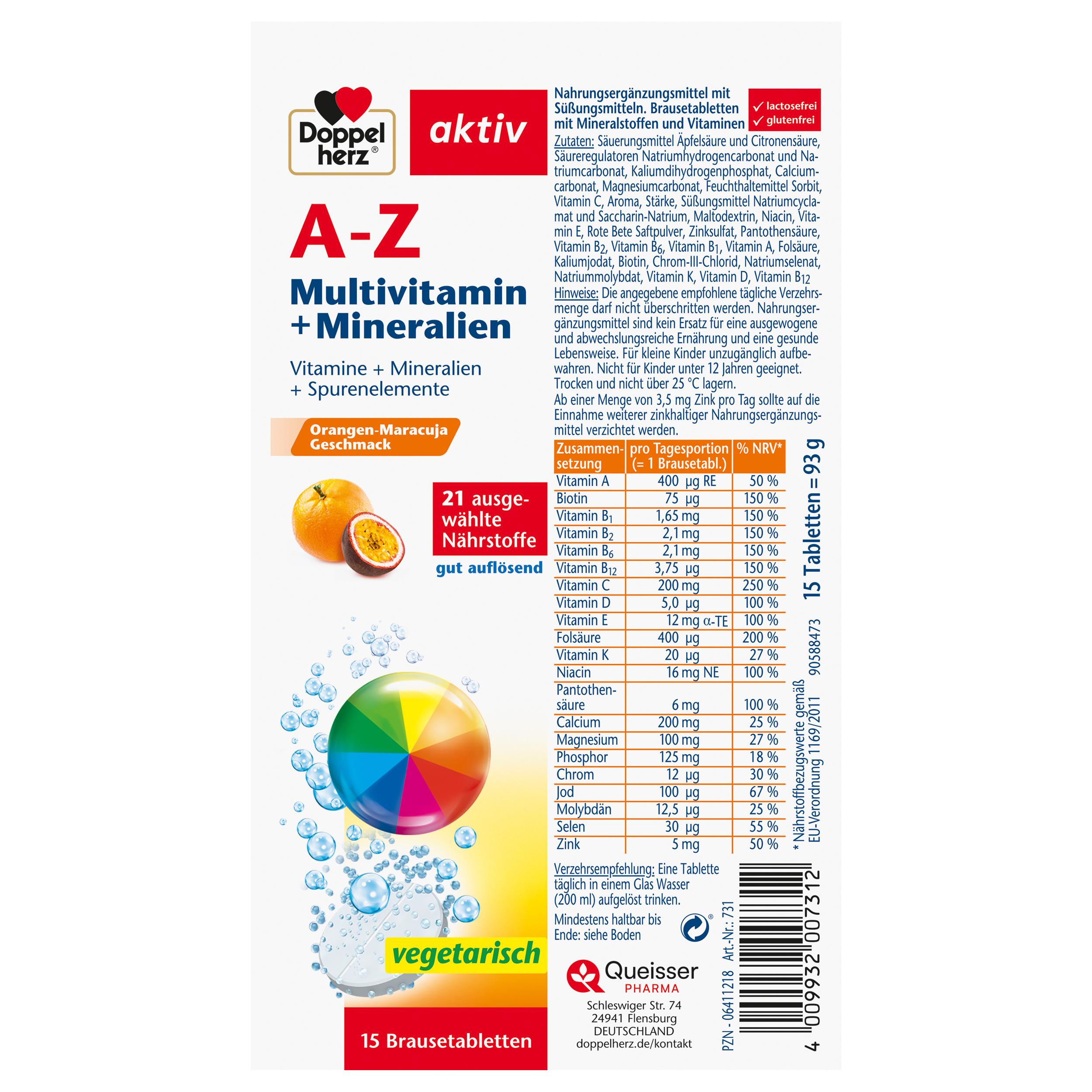 Produktbild Doppelherz A-Z Multivitamin + Mineralien 2 von 2