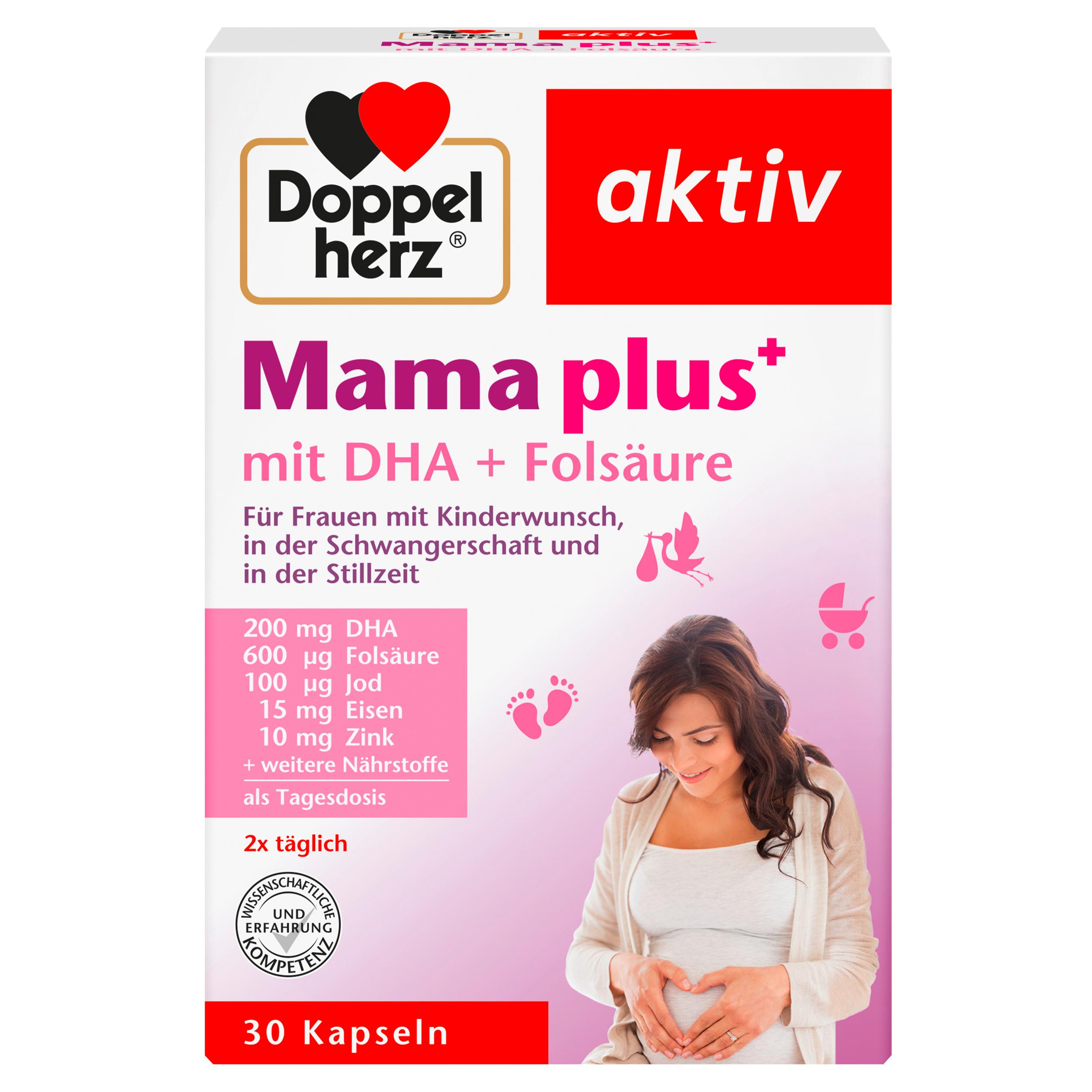 Doppelherz Mama plus mit DHA + Folsäure 30 Kapseln