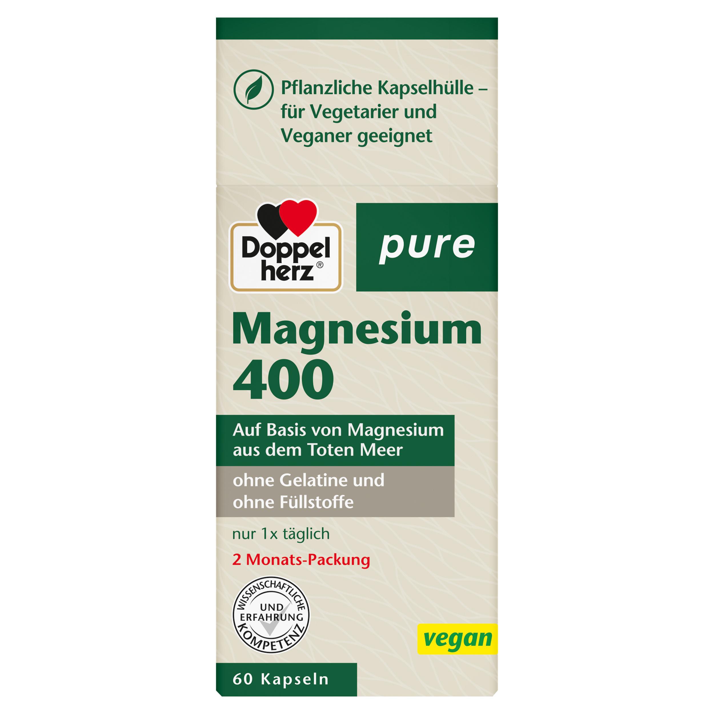 Doppelherz pure Magnesium 400 vegan