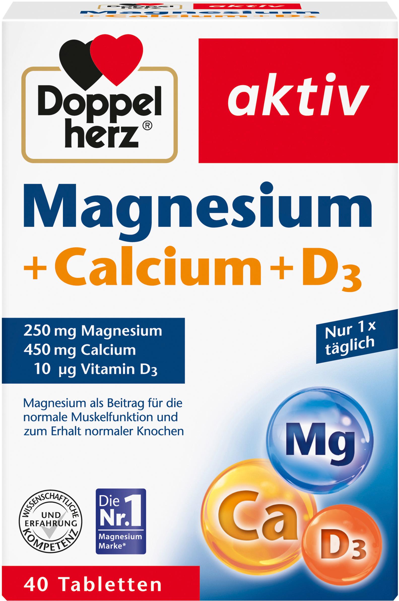 Doppelherz Magnesium + Calcium + D3