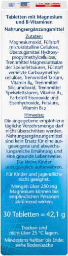 Produktbild Doppelherz Magnesium 400 + B1 + B6 + B12 + Folsäure 4 von 4