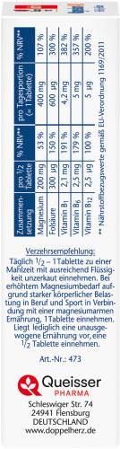 Produktbild Doppelherz Magnesium 400 + B1 + B6 + B12 + Folsäure 3 von 4