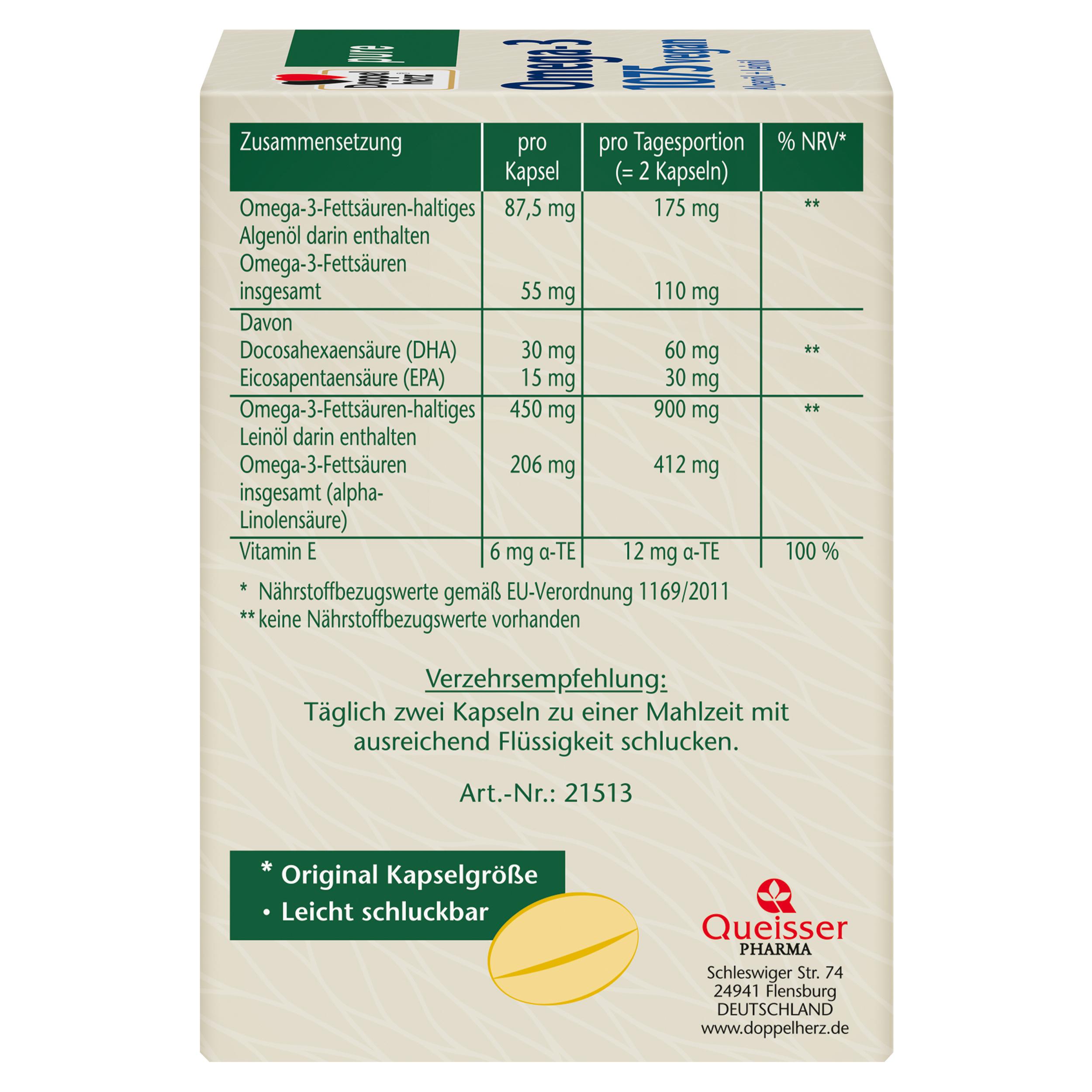 Produktbild Doppelherz pure Omega-3 1075 vegan 7 von 7
