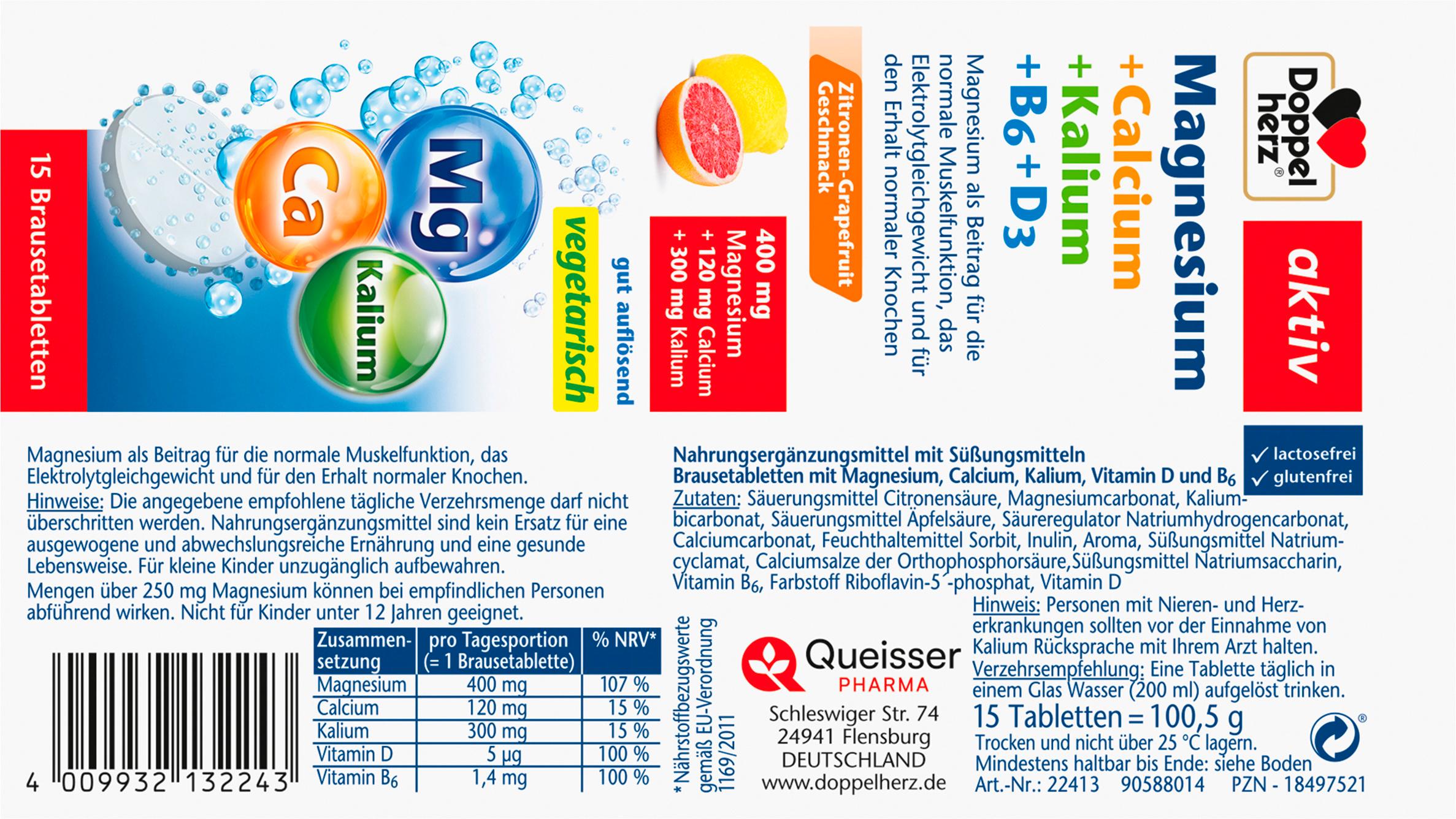 Produktbild Doppelhez Magnesium + Calcium + Kalium 2 von 3
