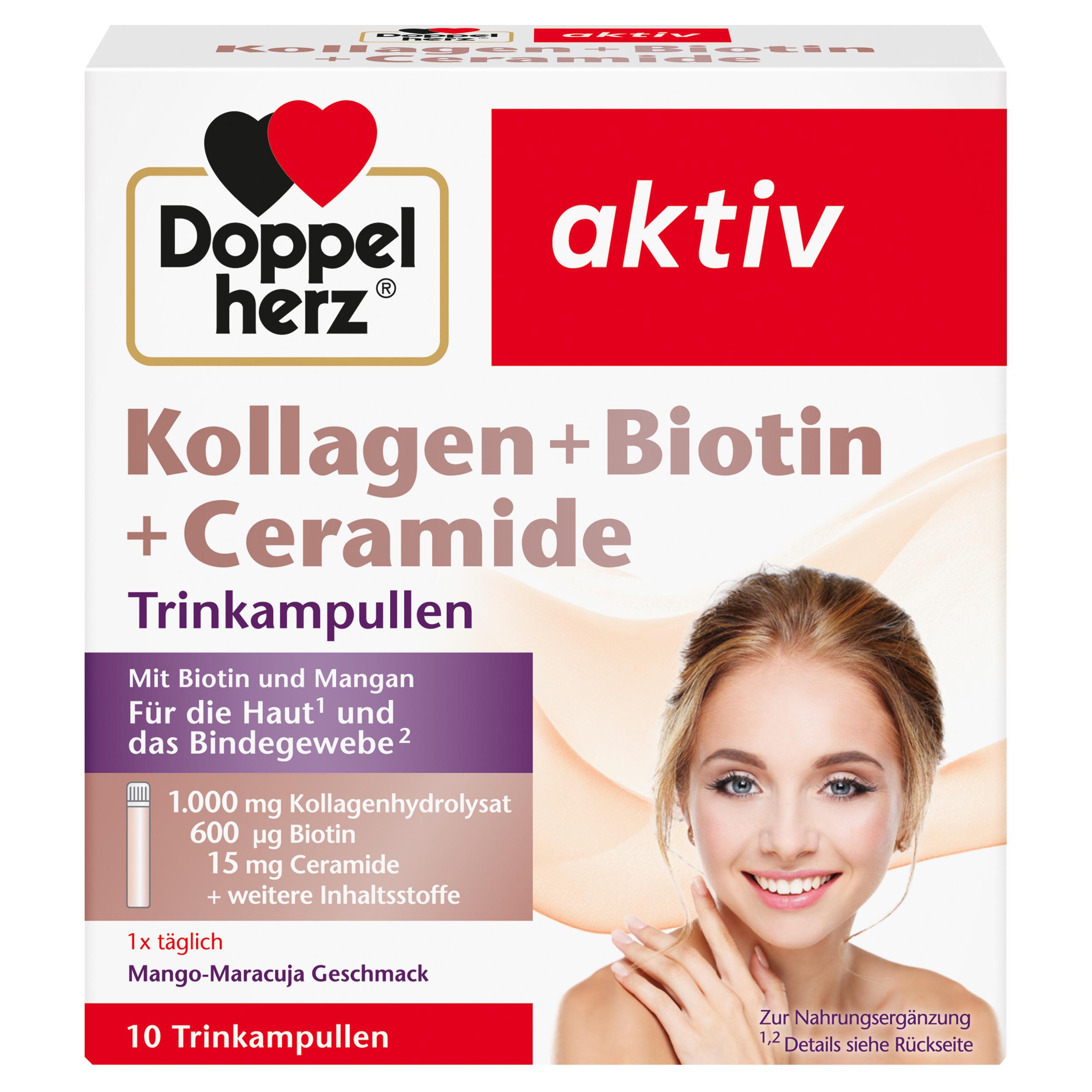 Doppelherz Kollagen + Biotin + Ceramide 10 Trinkampullen