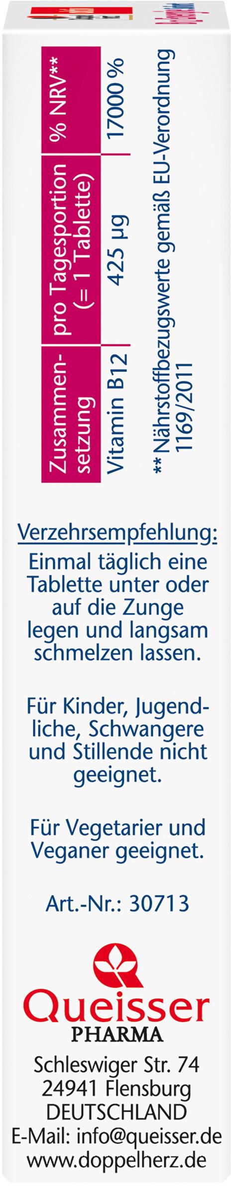 Produktbild Doppelherz B12 Energie Sofort Schmelztabletten 30 Schmelztabletten 3 von 4
