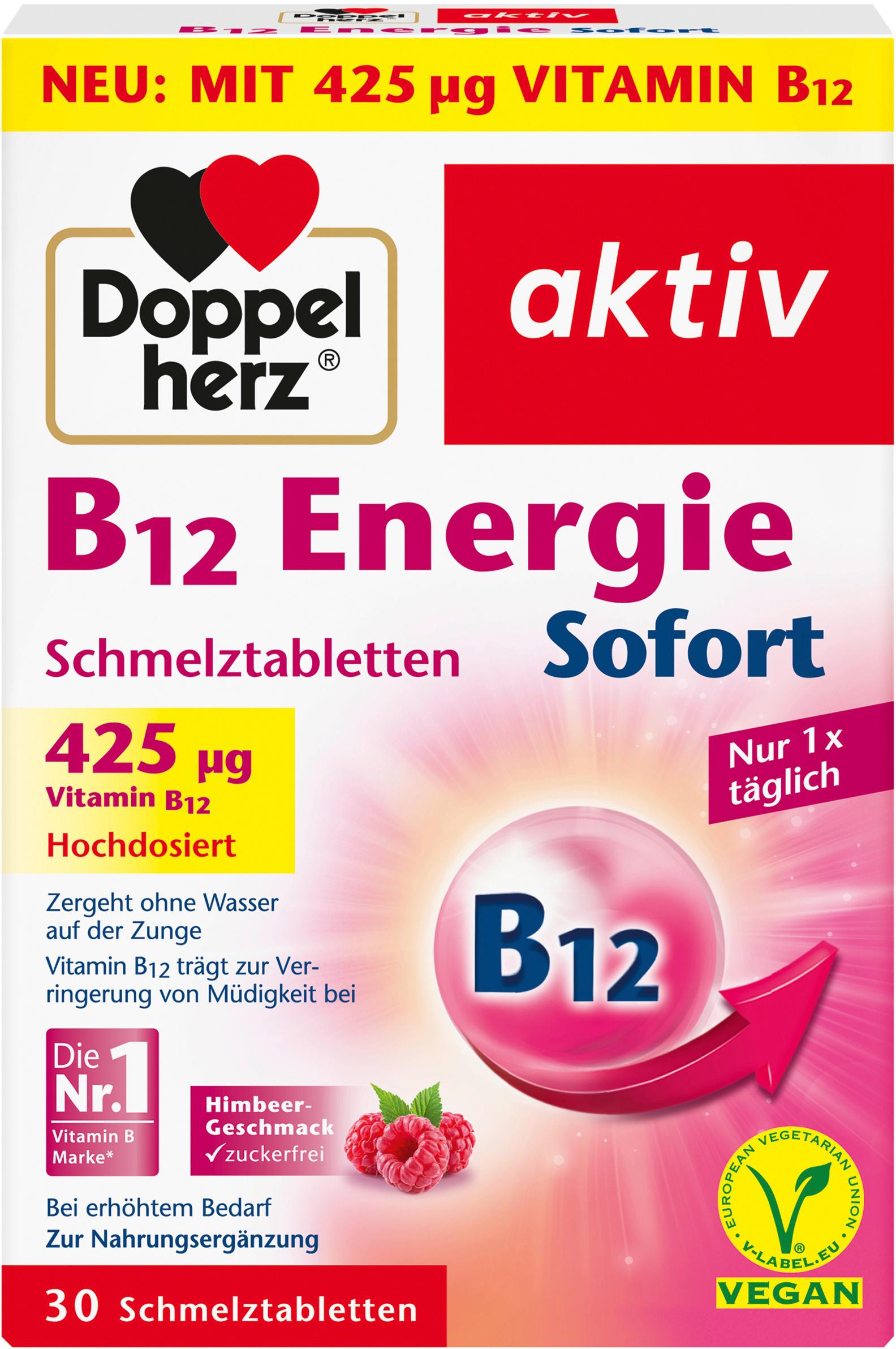 Doppelherz B12 Energie Sofort Schmelztabletten 30 Schmelztabletten