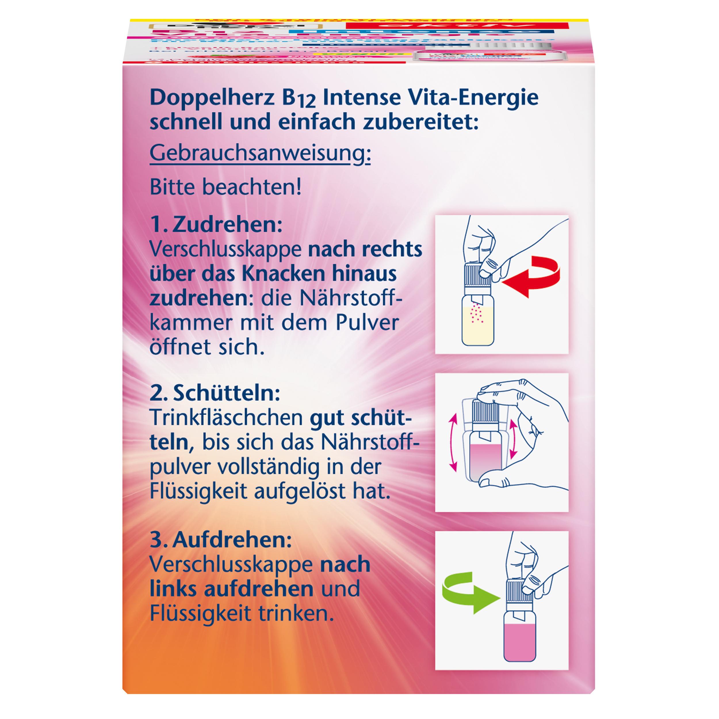 Produktbild Doppelherz B12 Vita-Energie 8 Trinkfläschchen 2 von 4