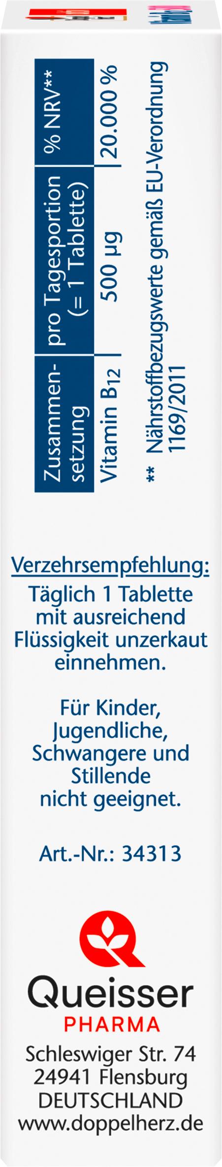 Produktbild Doppelherz Vitamin B12 500 Mini-Tabletten 5 von 6