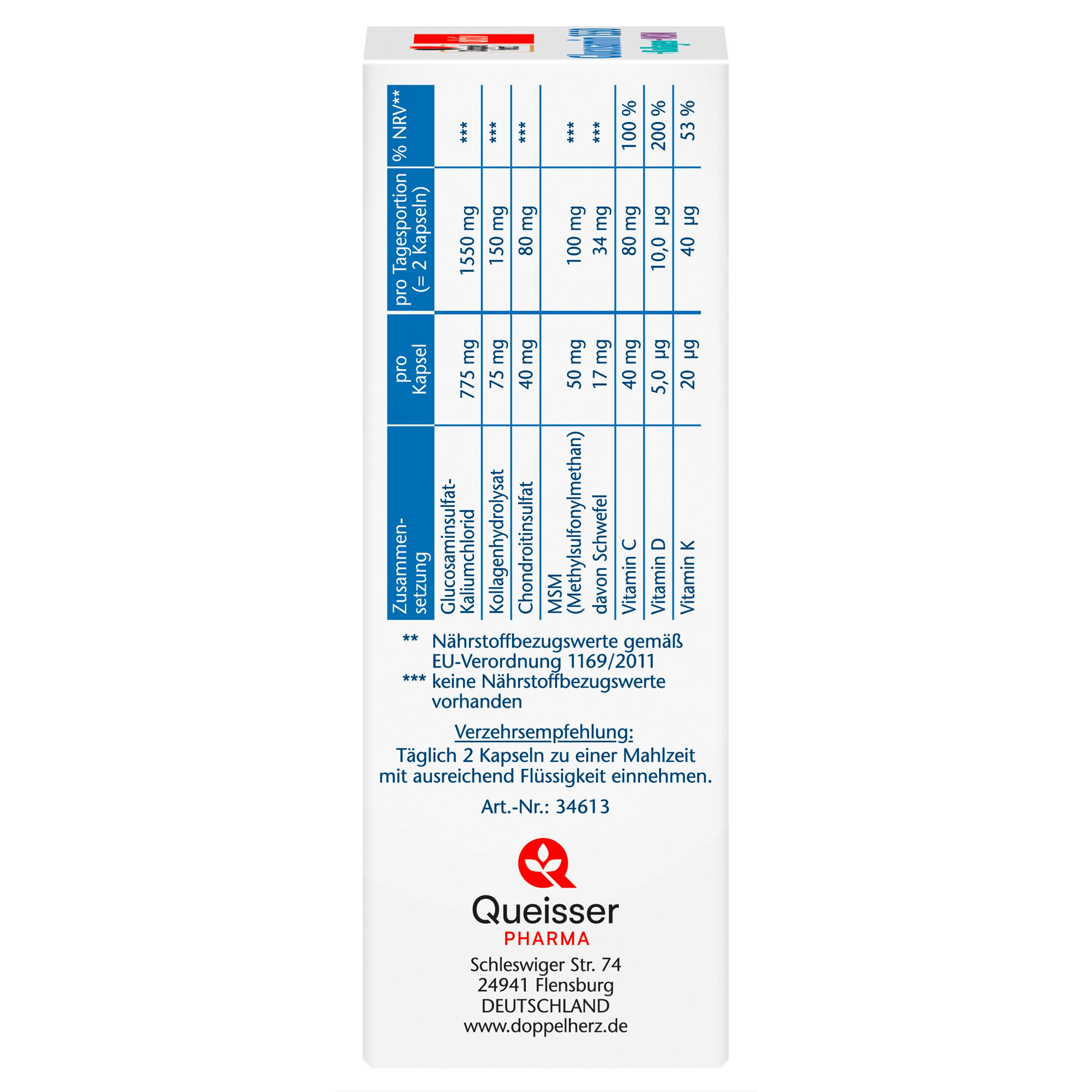 Produktbild Doppelherz Glucosamin 1550 + Kollagen + MSM 4 von 4