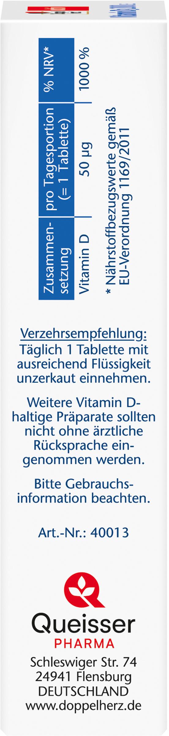 Produktbild Doppelherz Vitamin D3 2000 I.E. 4 von 7