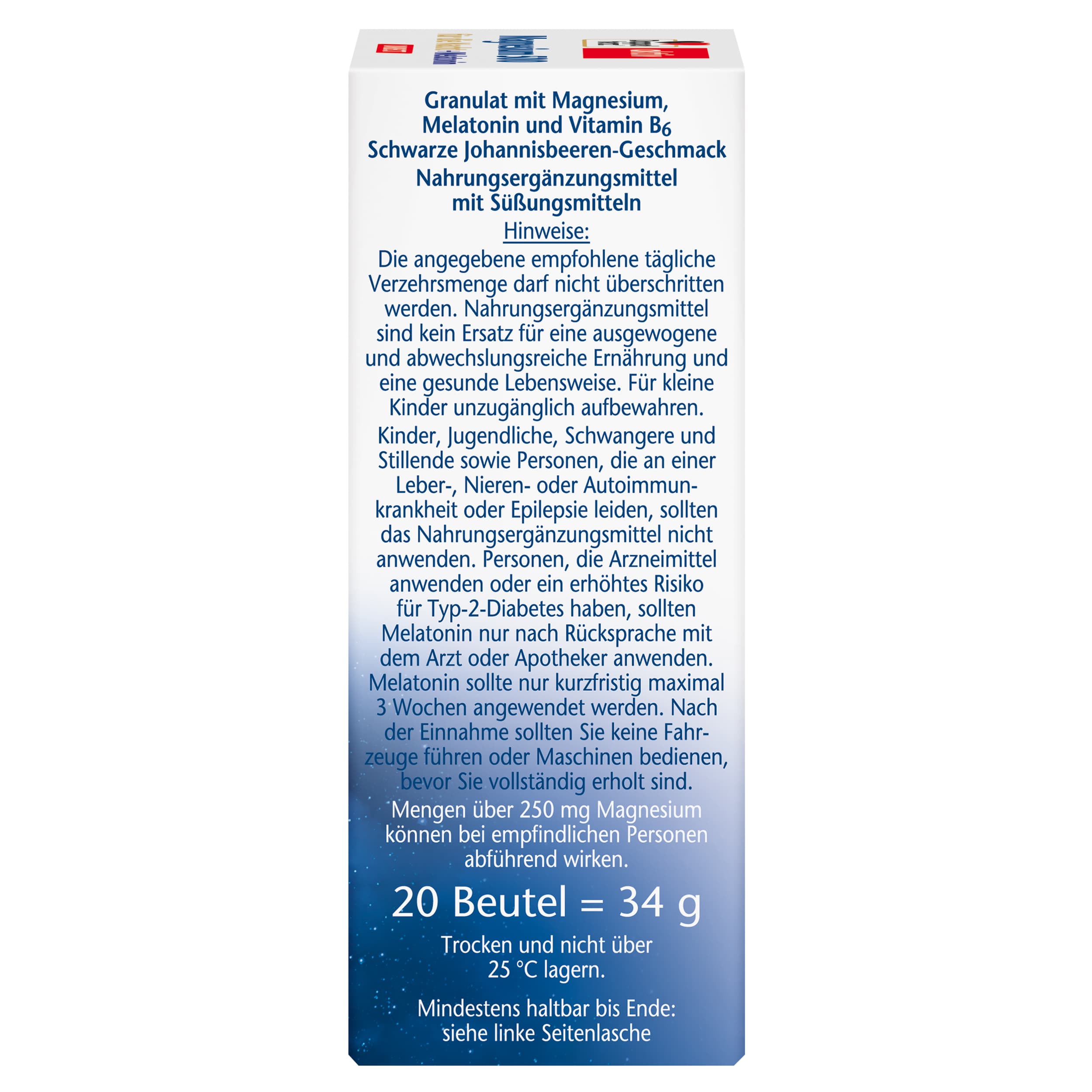 Produktbild Doppelherz Magnesium 500 DIRECT Nacht + Melatonin  3 von 4