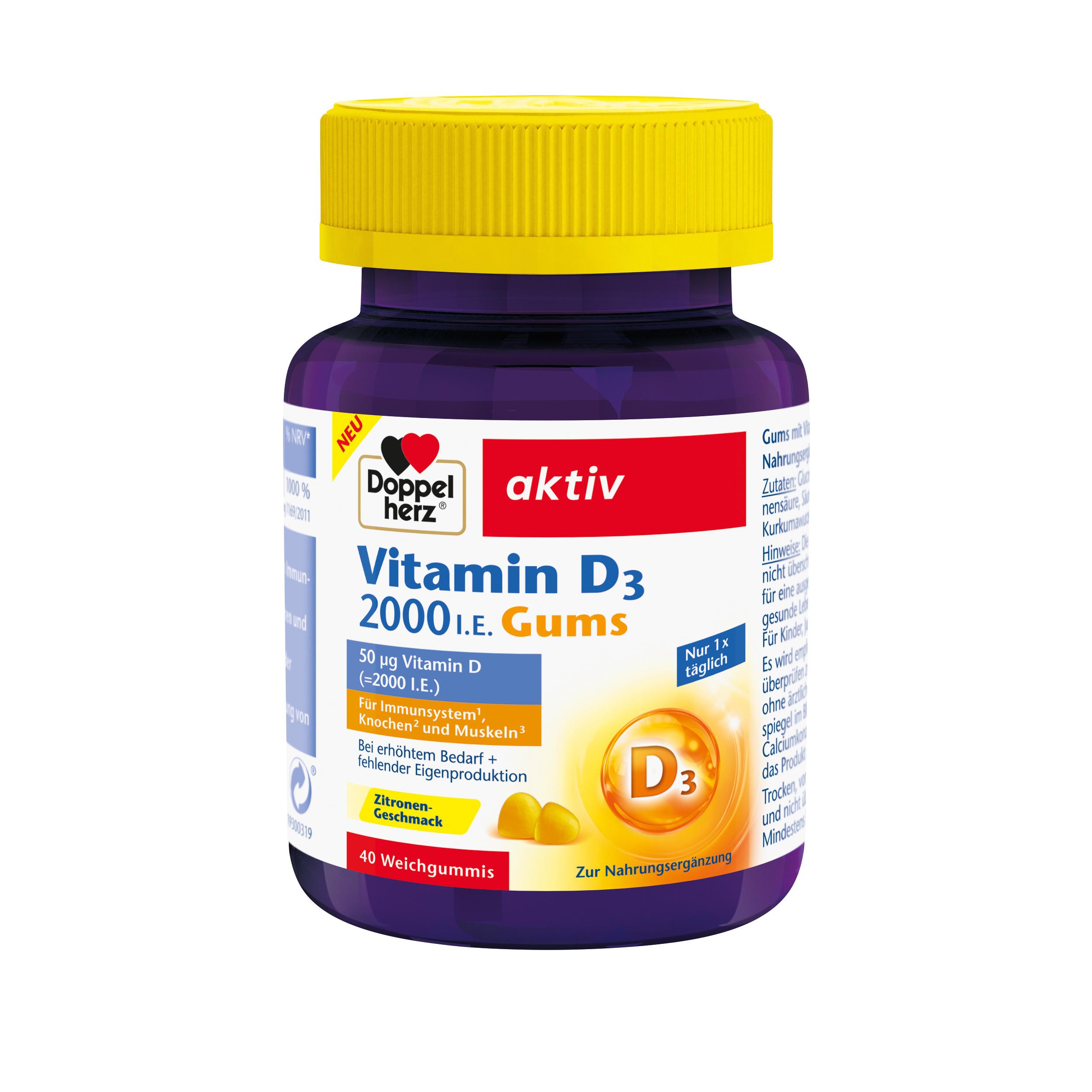Doppelherz aktiv Vitamin D3 2000 L.E. Gums