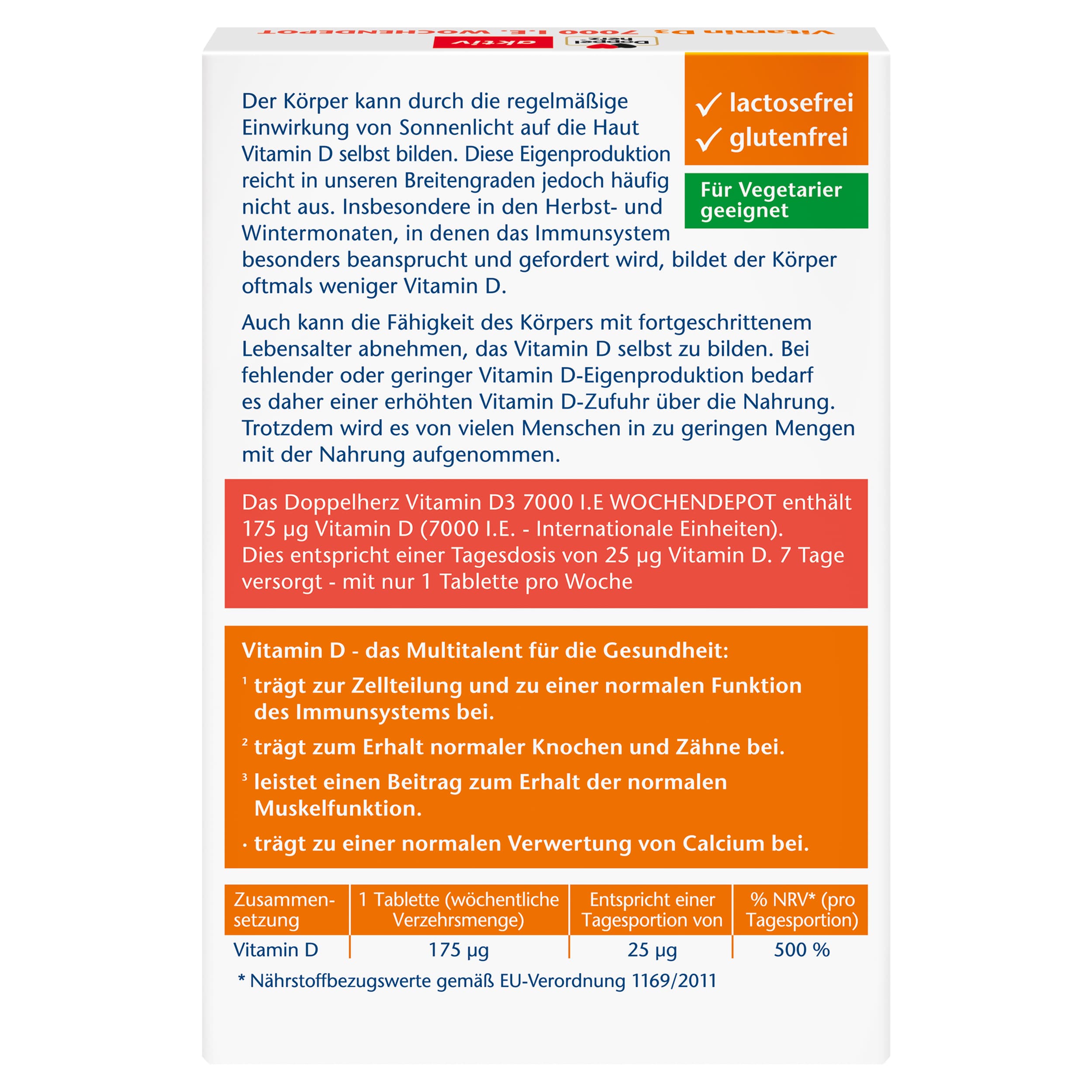 Produktbild Doppelherz Vitamin D3 7000 I.E. Wochendepot 4 von 4