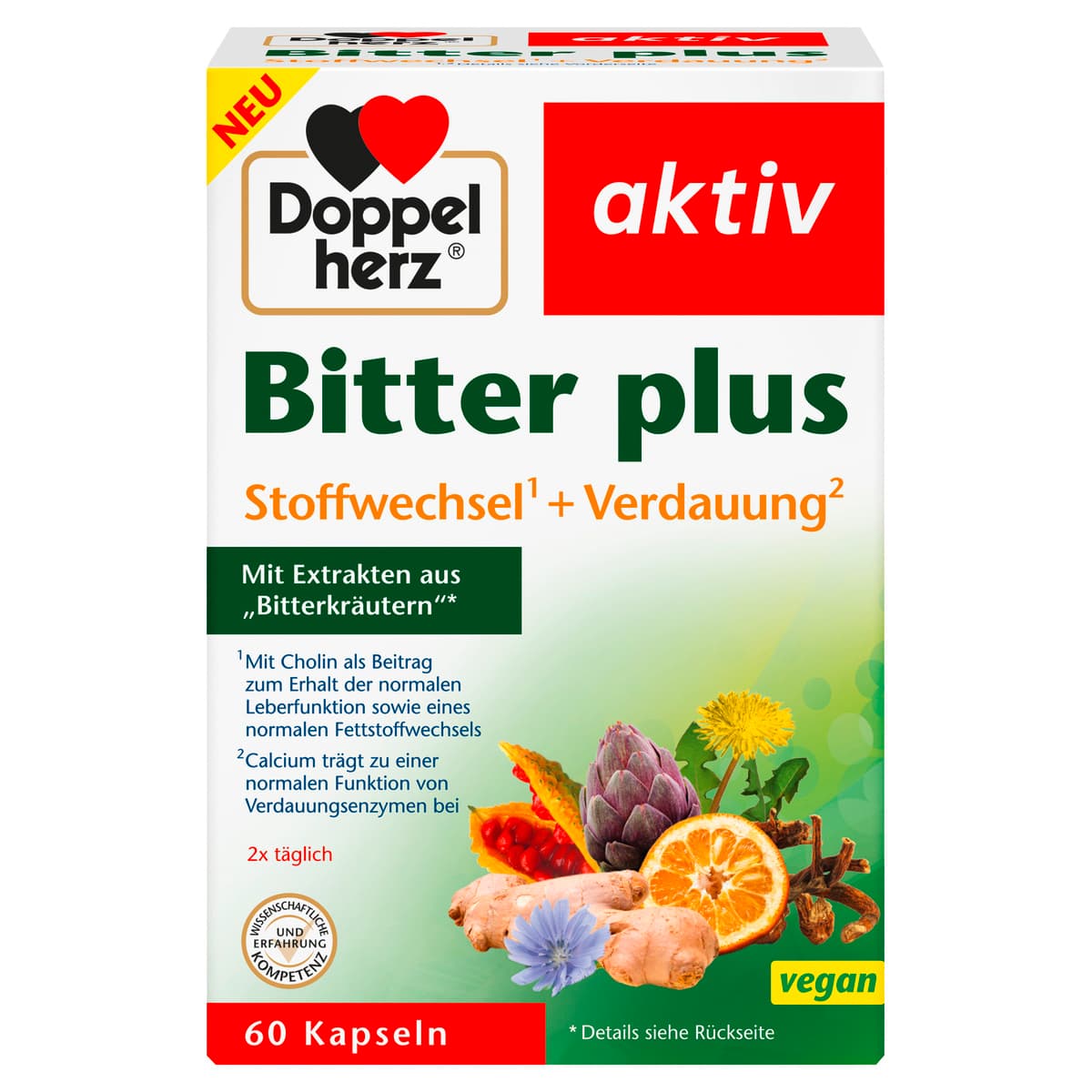 Doppelherz Bitter plus Stoffwechsel + Verdauung