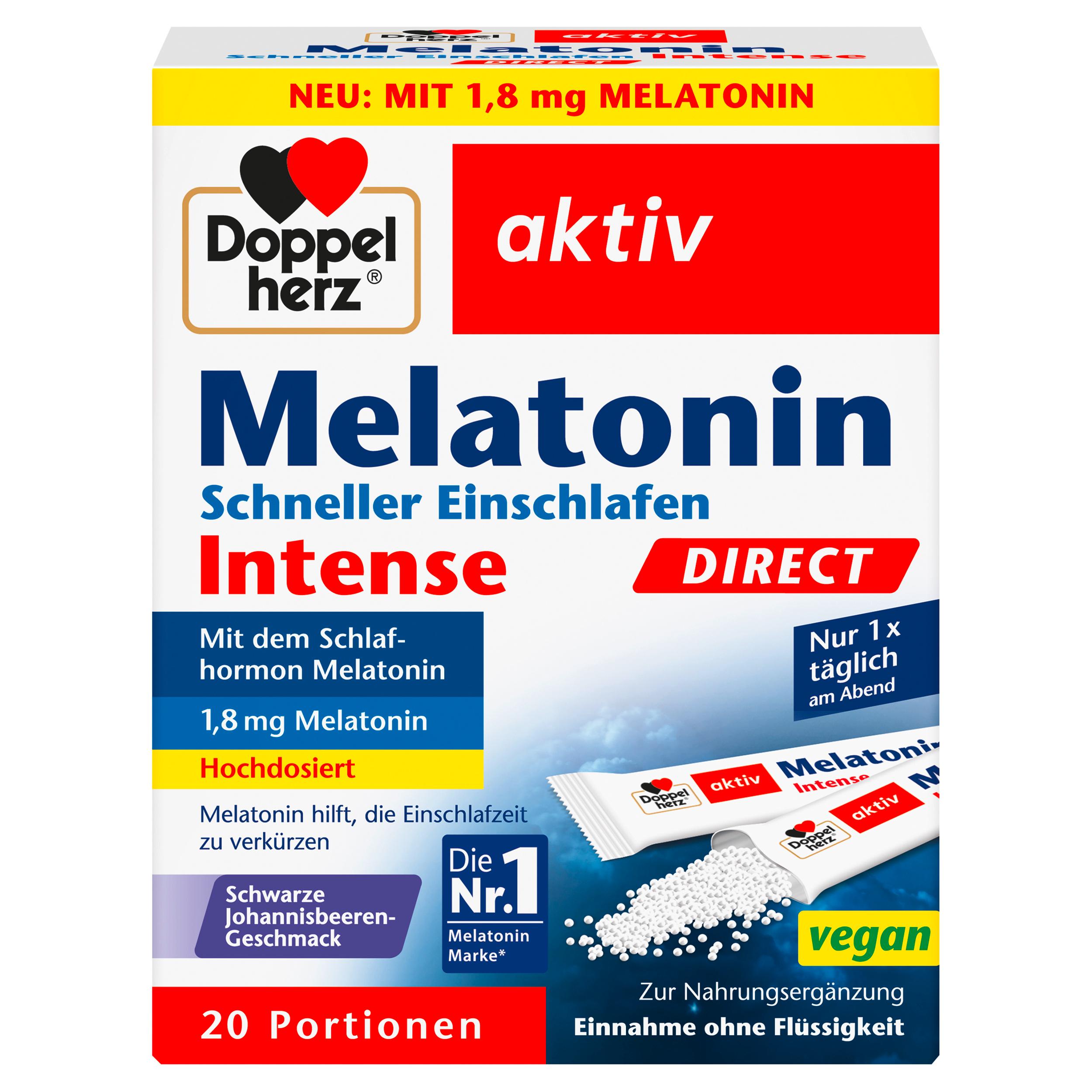 Doppelherz Melatonin Schneller Einschlafen Direct 20 Portionen